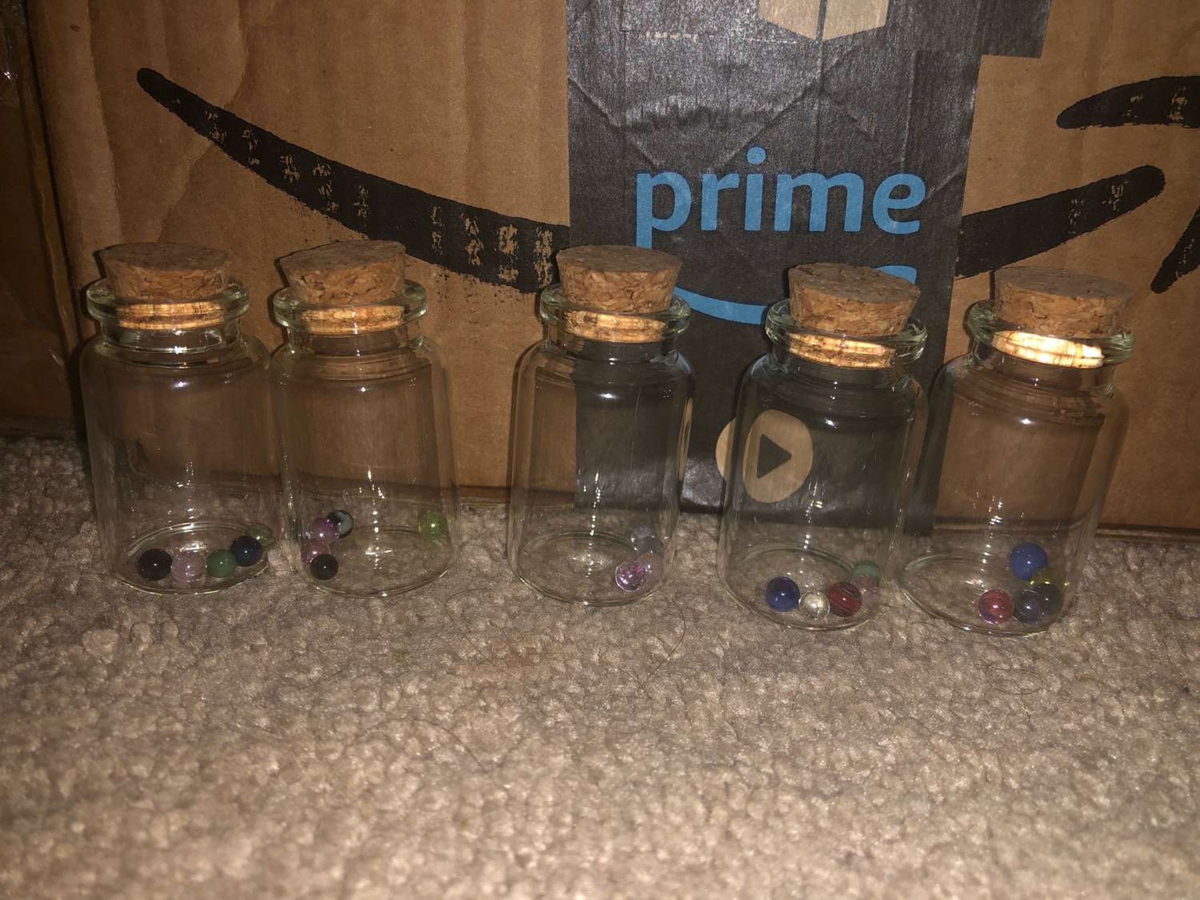 Preview pic of 5 pack of pearls & free glass jar