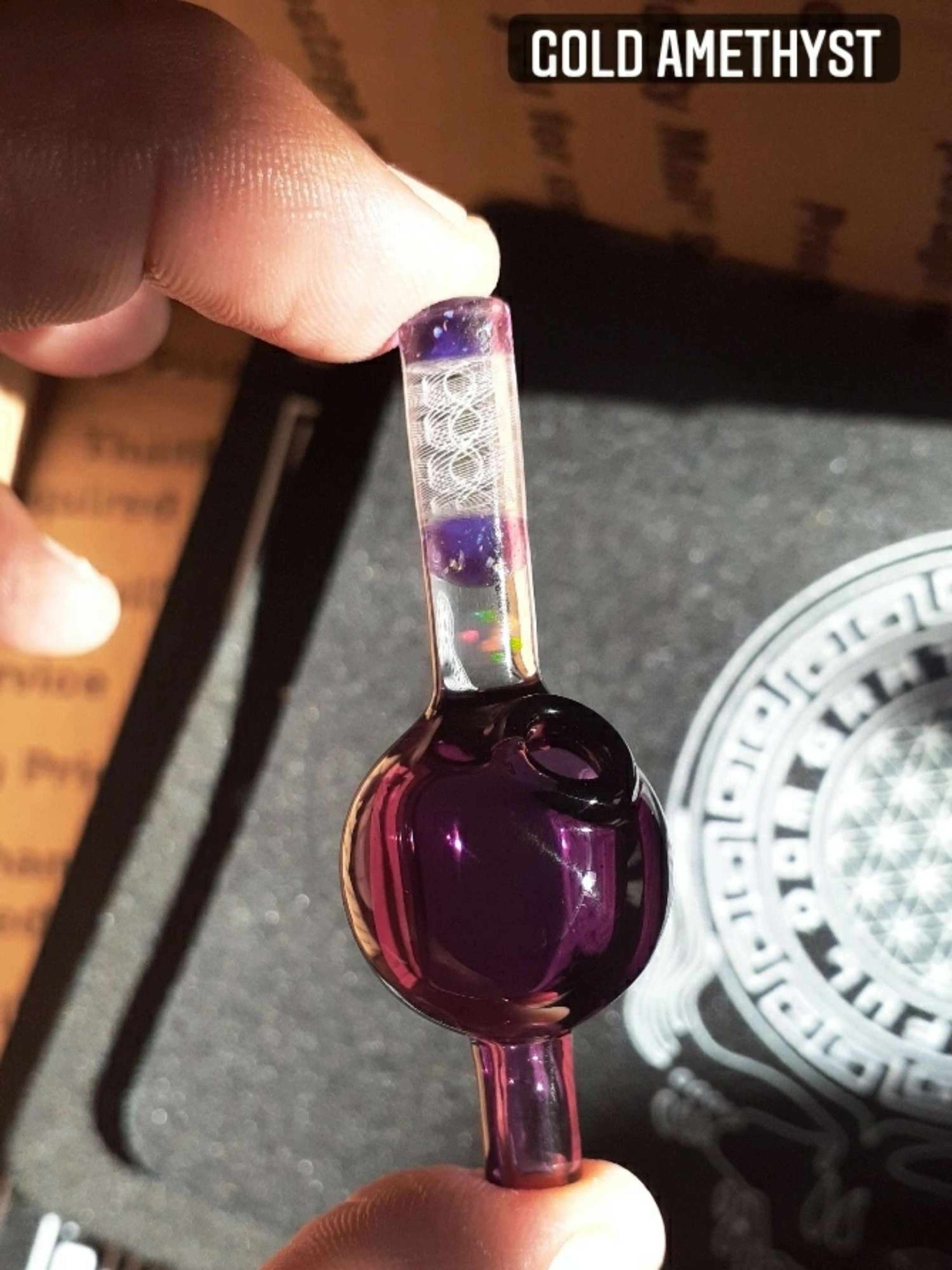 Gold Amethyst DNA Cap image 0
