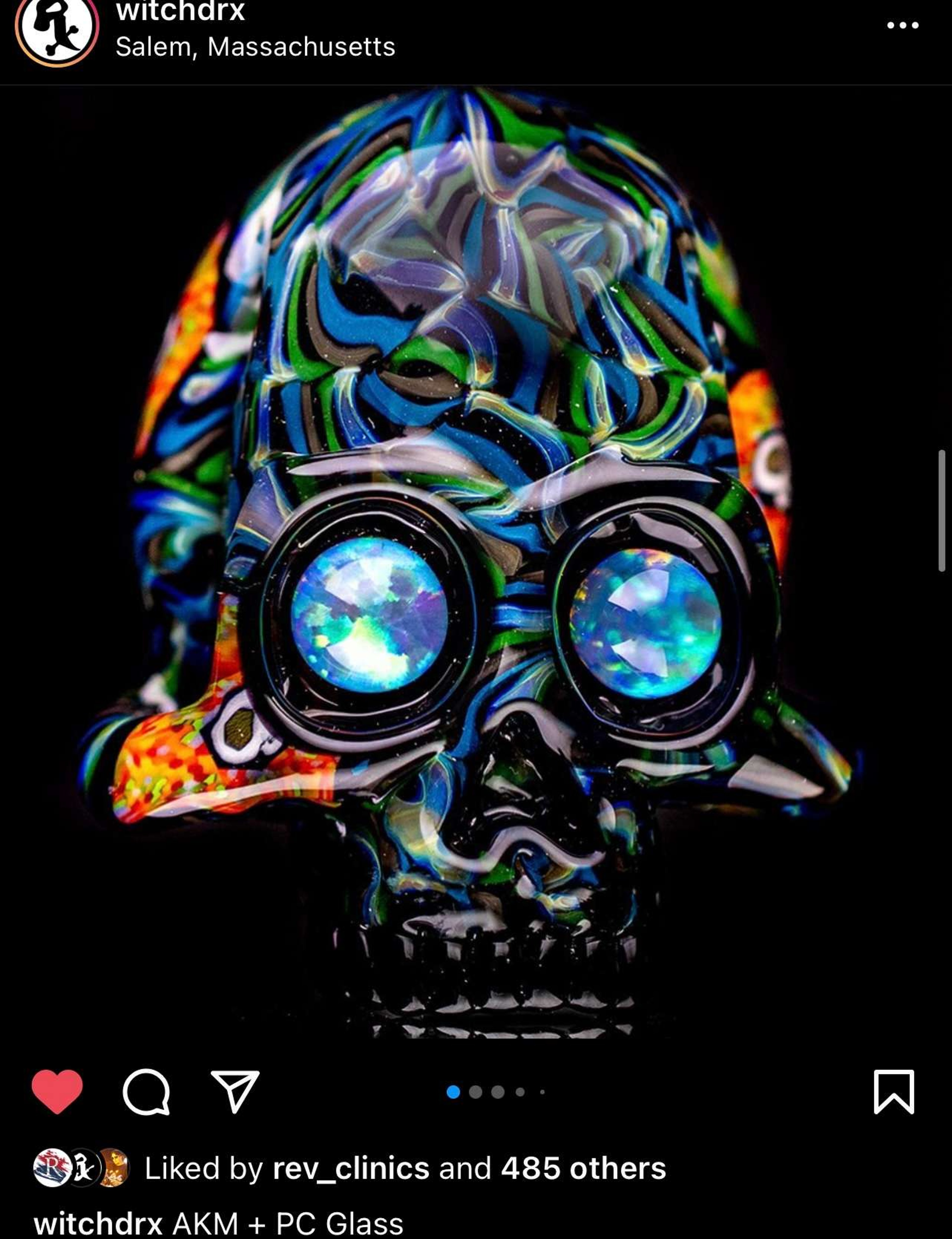 AKM x PC glass Memorial Skull image 0