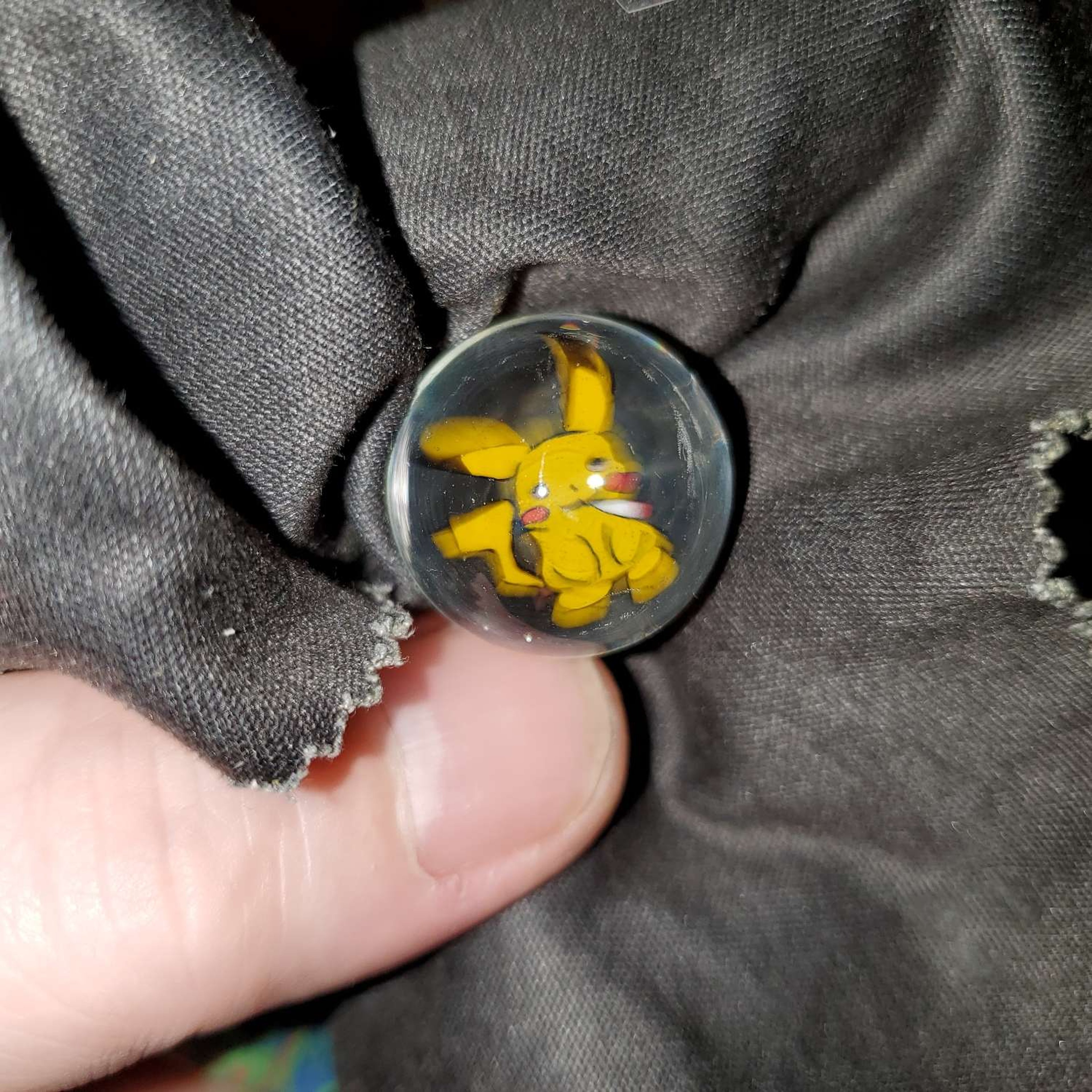 Clear pickachu marble image 0