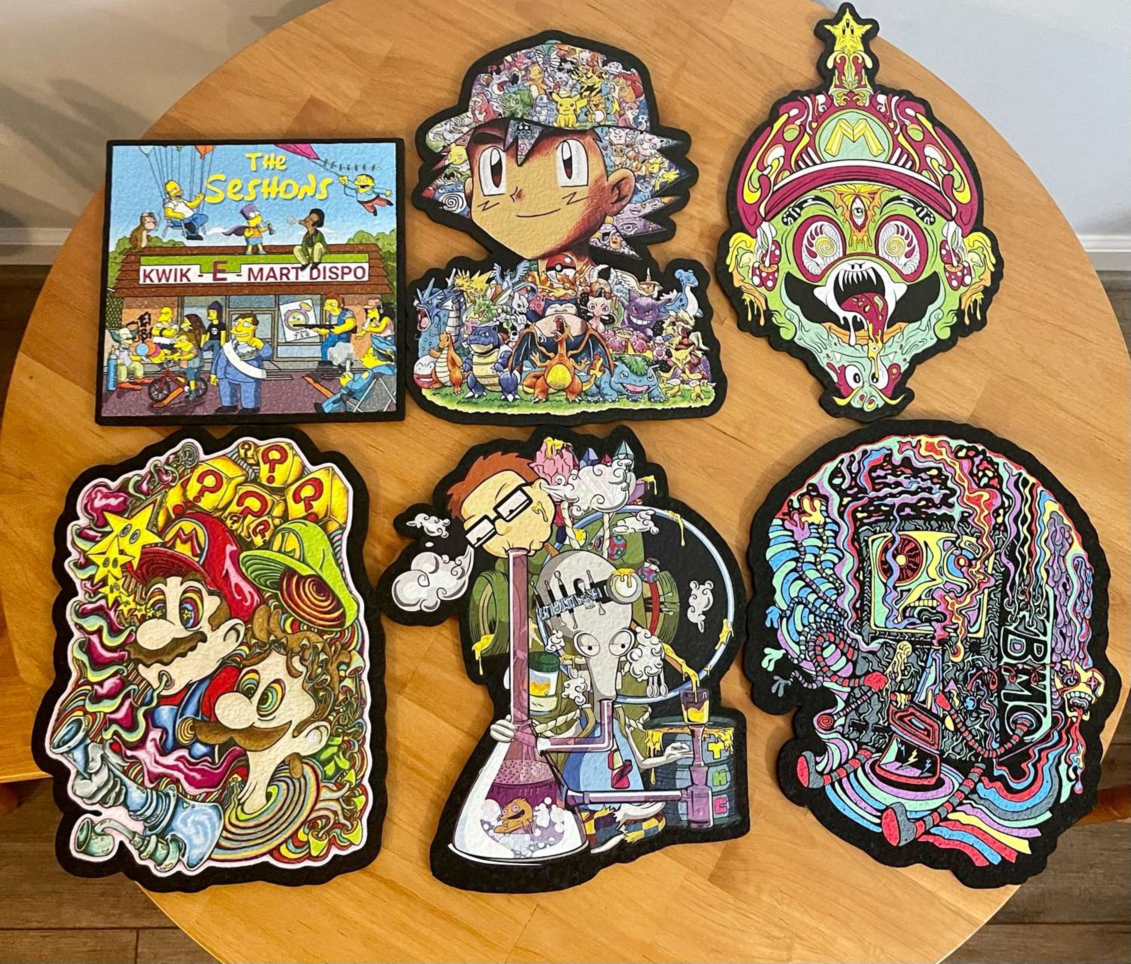 Preview pic of Seshons, Ash, Lost levels, Trippy bros, American dab, BMO Moodmat lot
