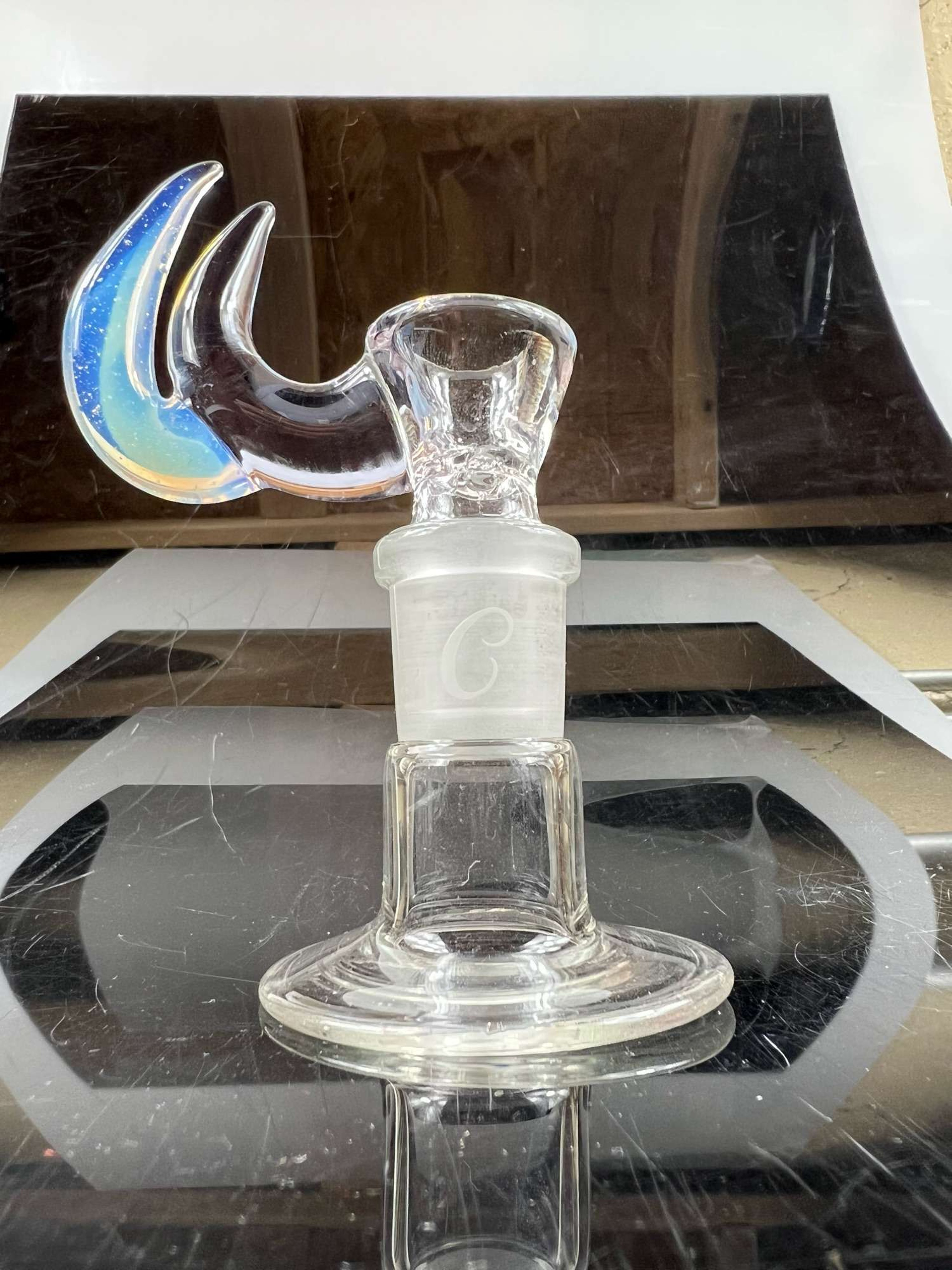Double Horned Chronic Glass Slide image 0