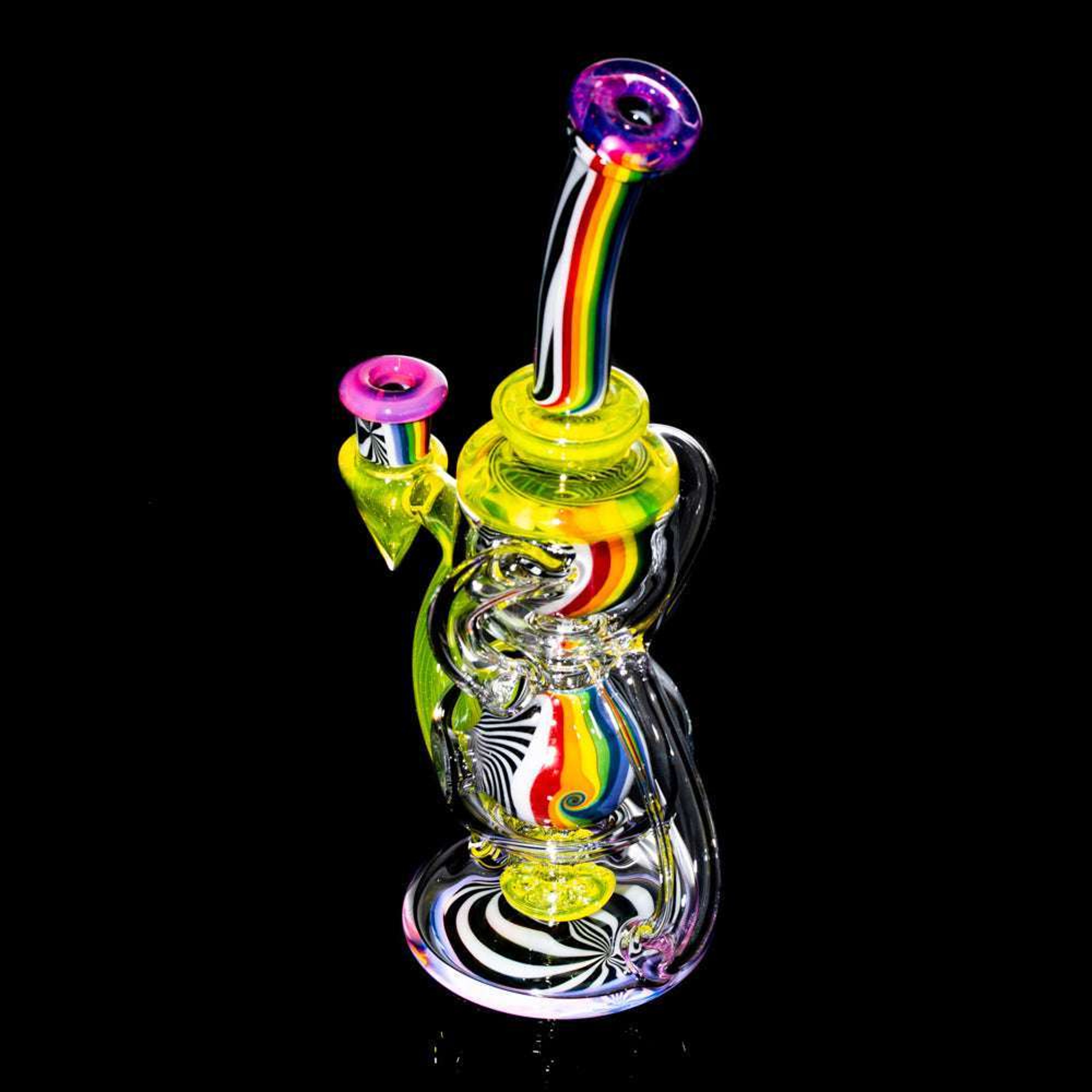 Tubesock Glass Hustle - Royal Jelly, Citron, Crushed Opal & Linework Begg Beater image 0