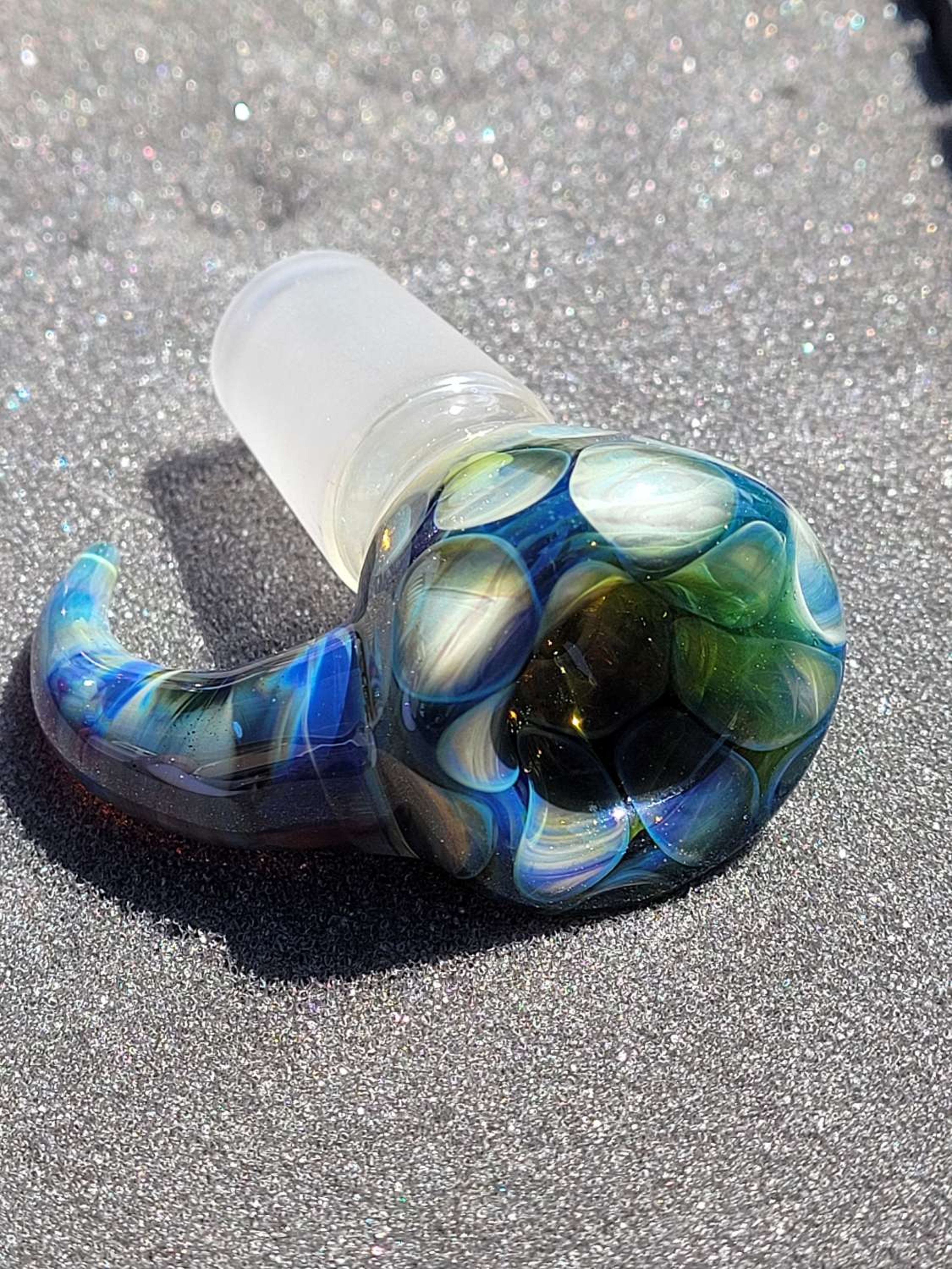 18 mm Honeycomb Slide with Horn image 0