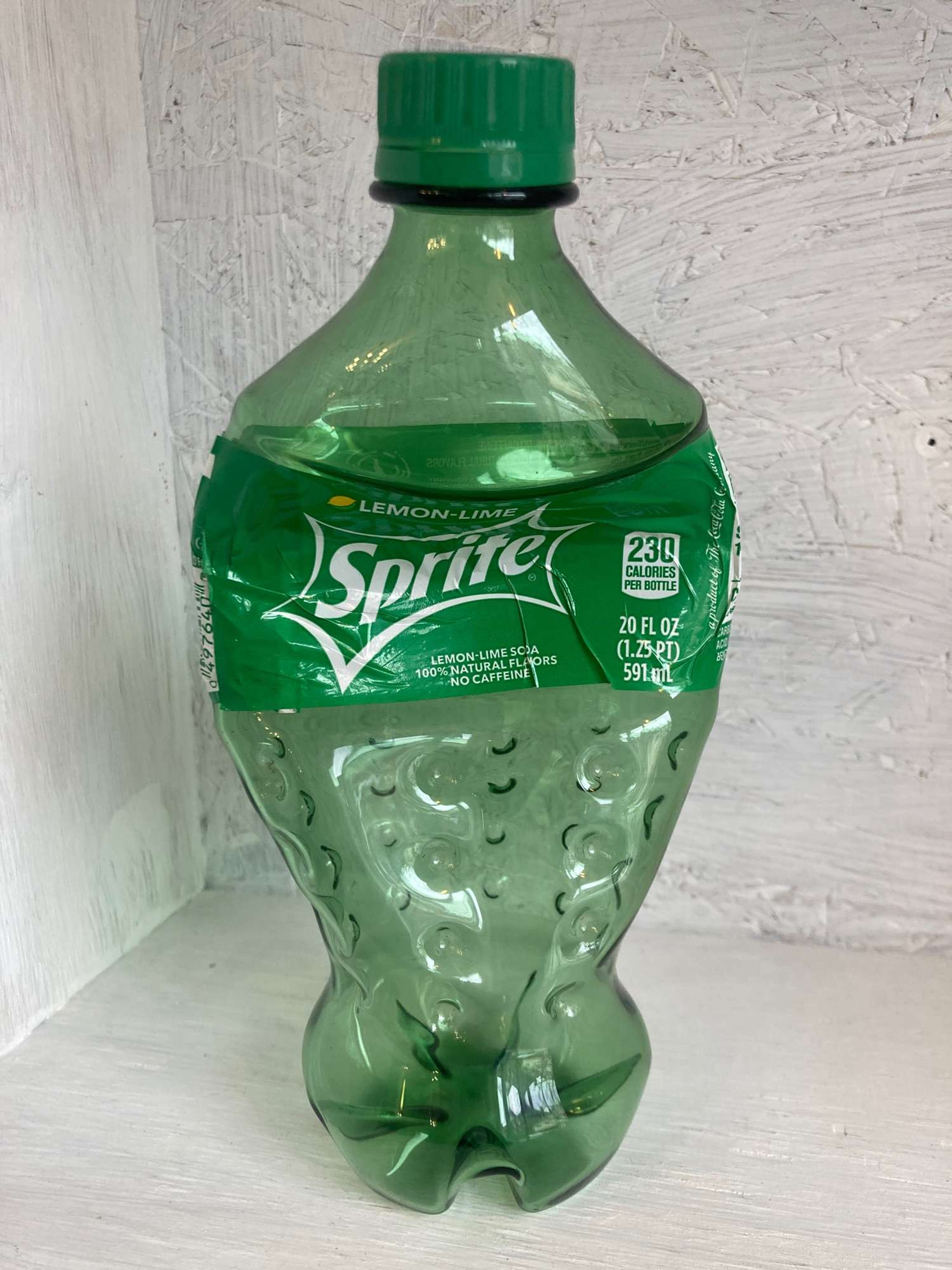 Sprite Bottle - glass trash sculpture image 0