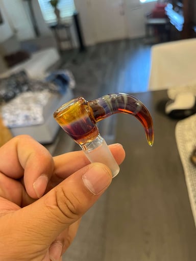 Preview pic of Amber purple 14mm 1 hole 