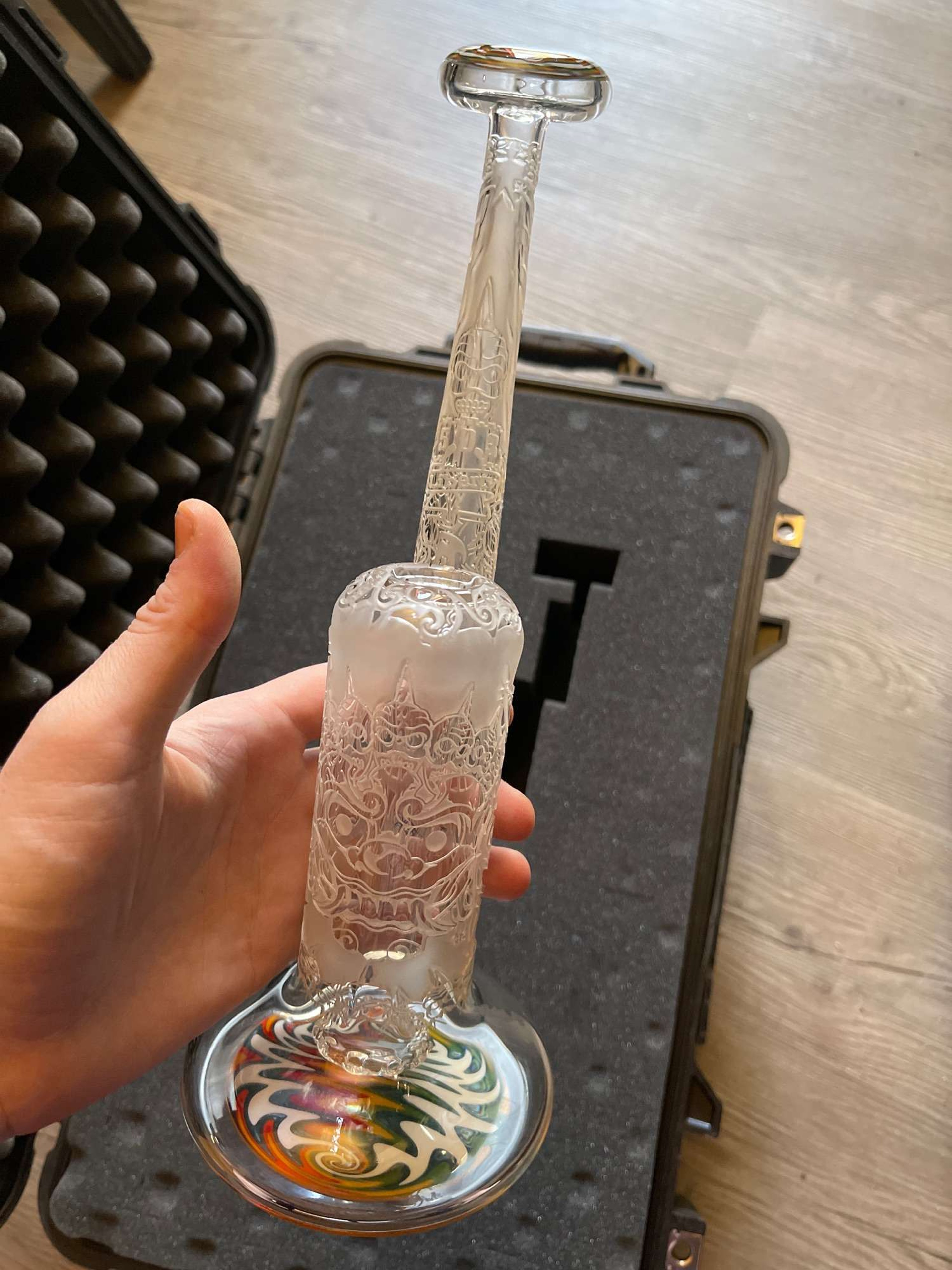 503 liberty sand blasted by Buddha glass (rip) image 0