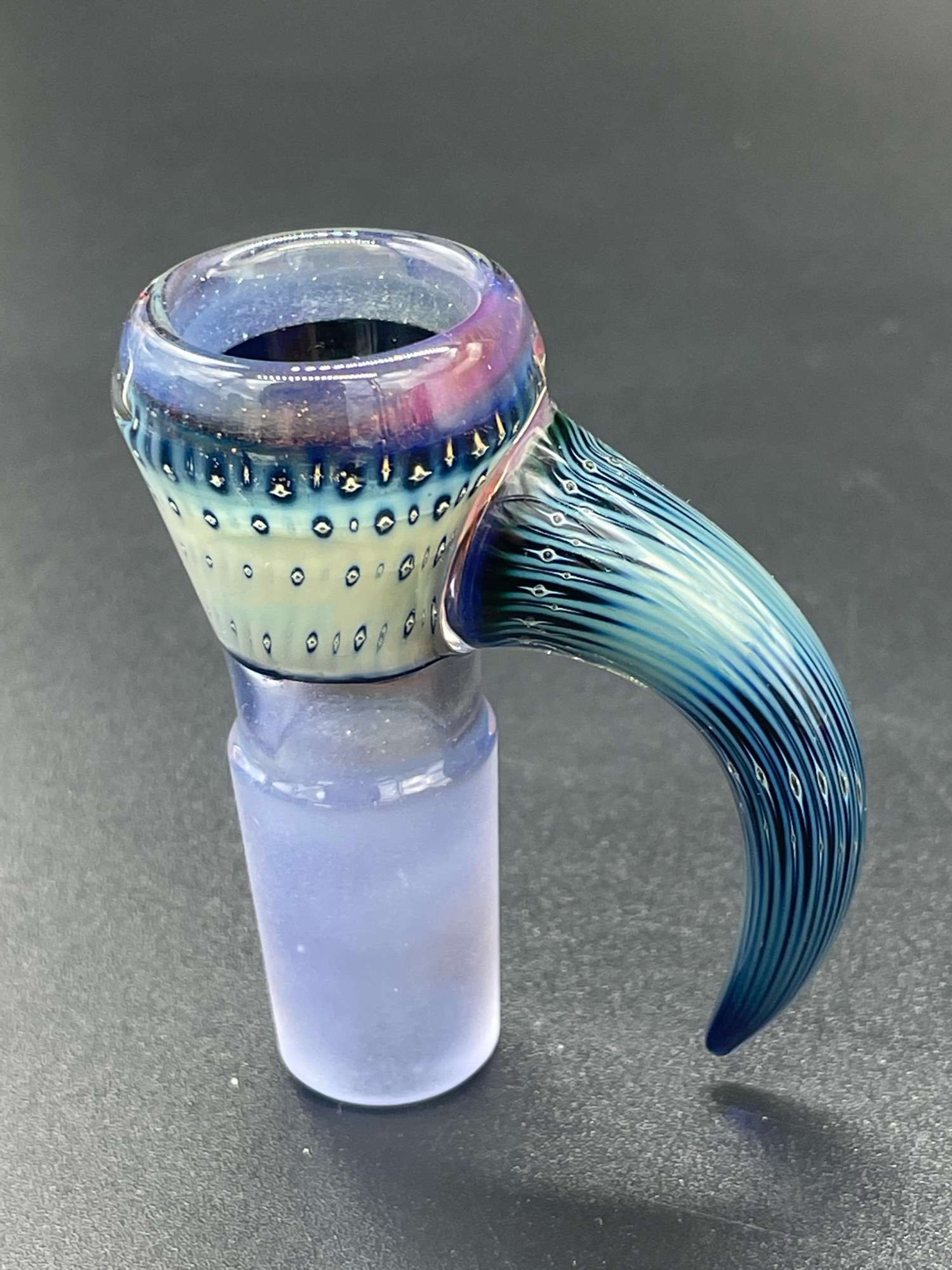 Preview pic of Fully Worked Shamby X SteveSizeLove Collab Bubble Trap/Purple Rainbow 18mm Slide