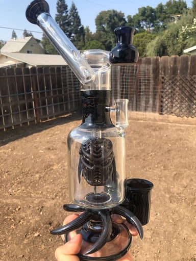 Preview pic of 2012 hightimes winner for best glass art banjo bluegrass cowboy