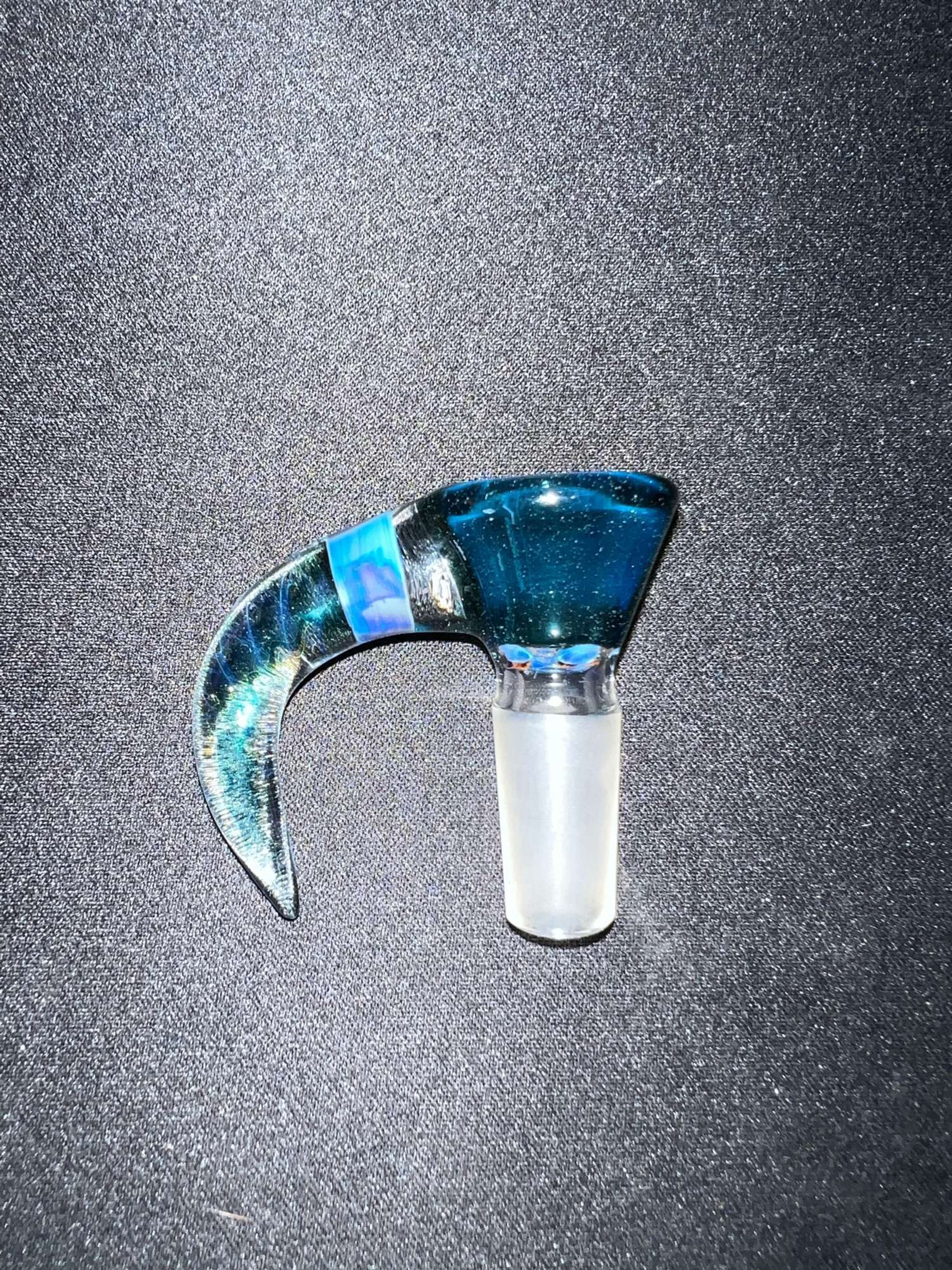 Simple Lemon Farmer Glass 14mm slide blue stardust color image 0