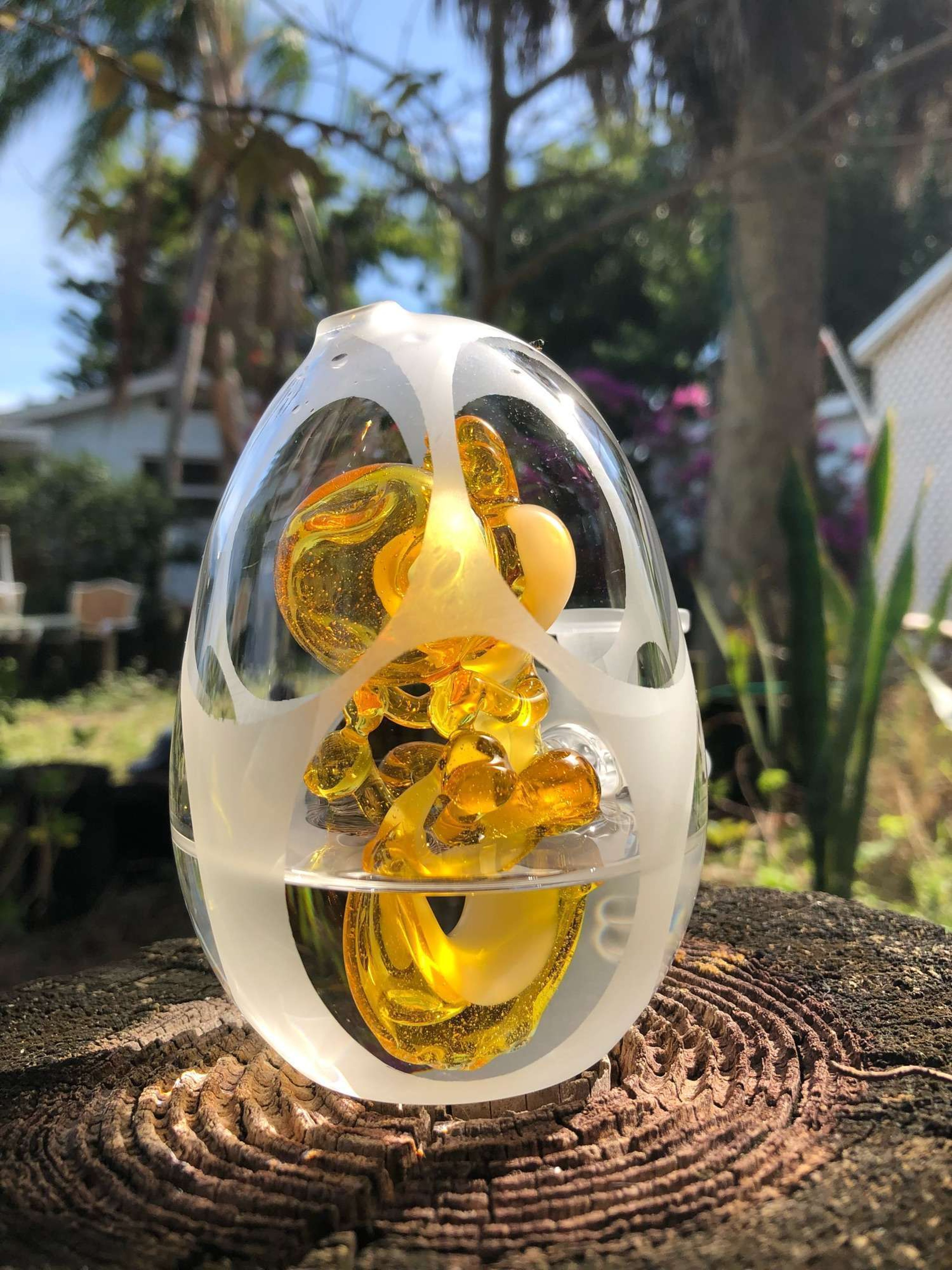 BTGB X Grimeglass Yoshi Egg (Transparent Orange) image 0