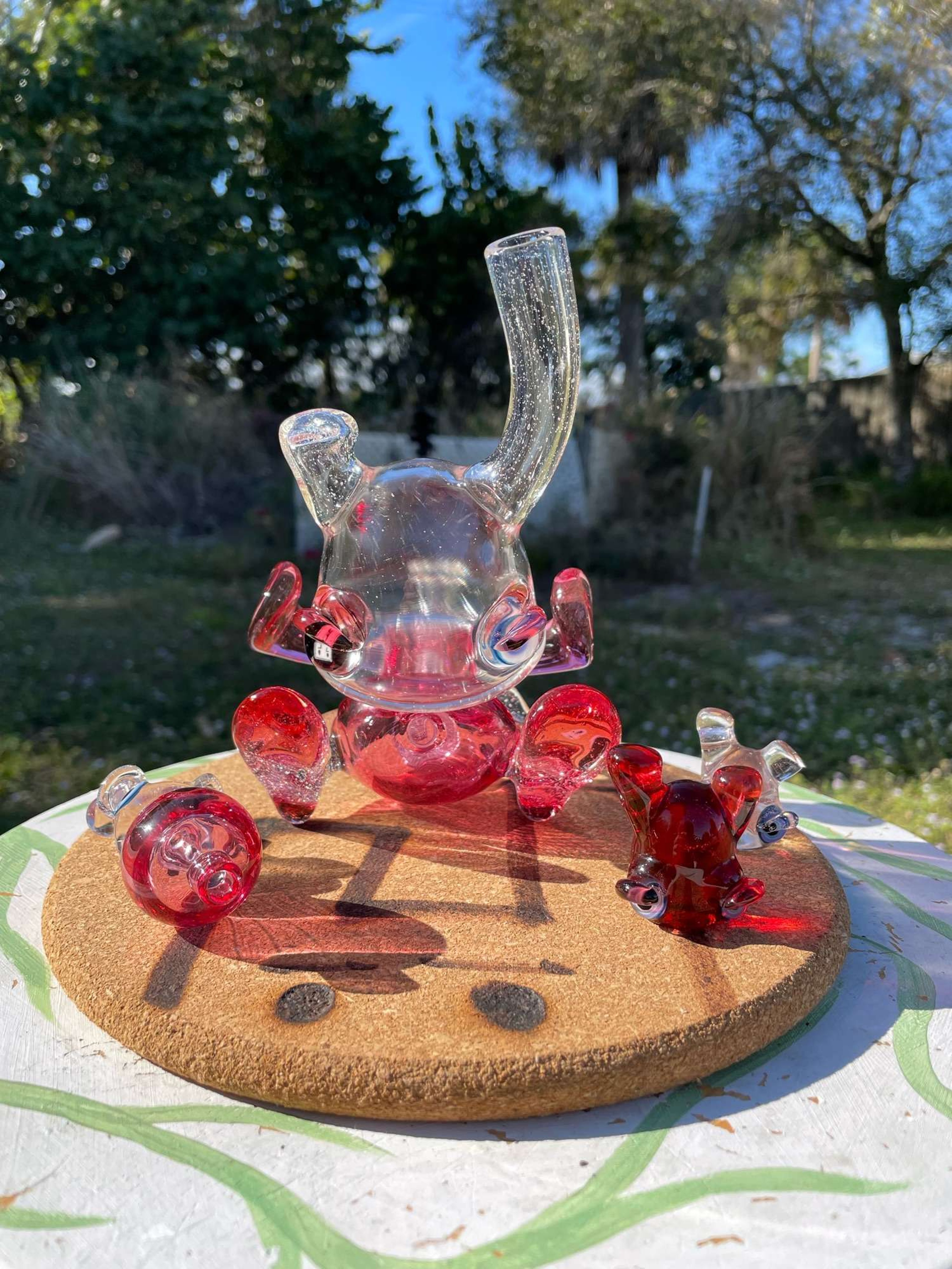 2018 @Lerk_the_world Gold Ruby/UV Sitter Set image 0