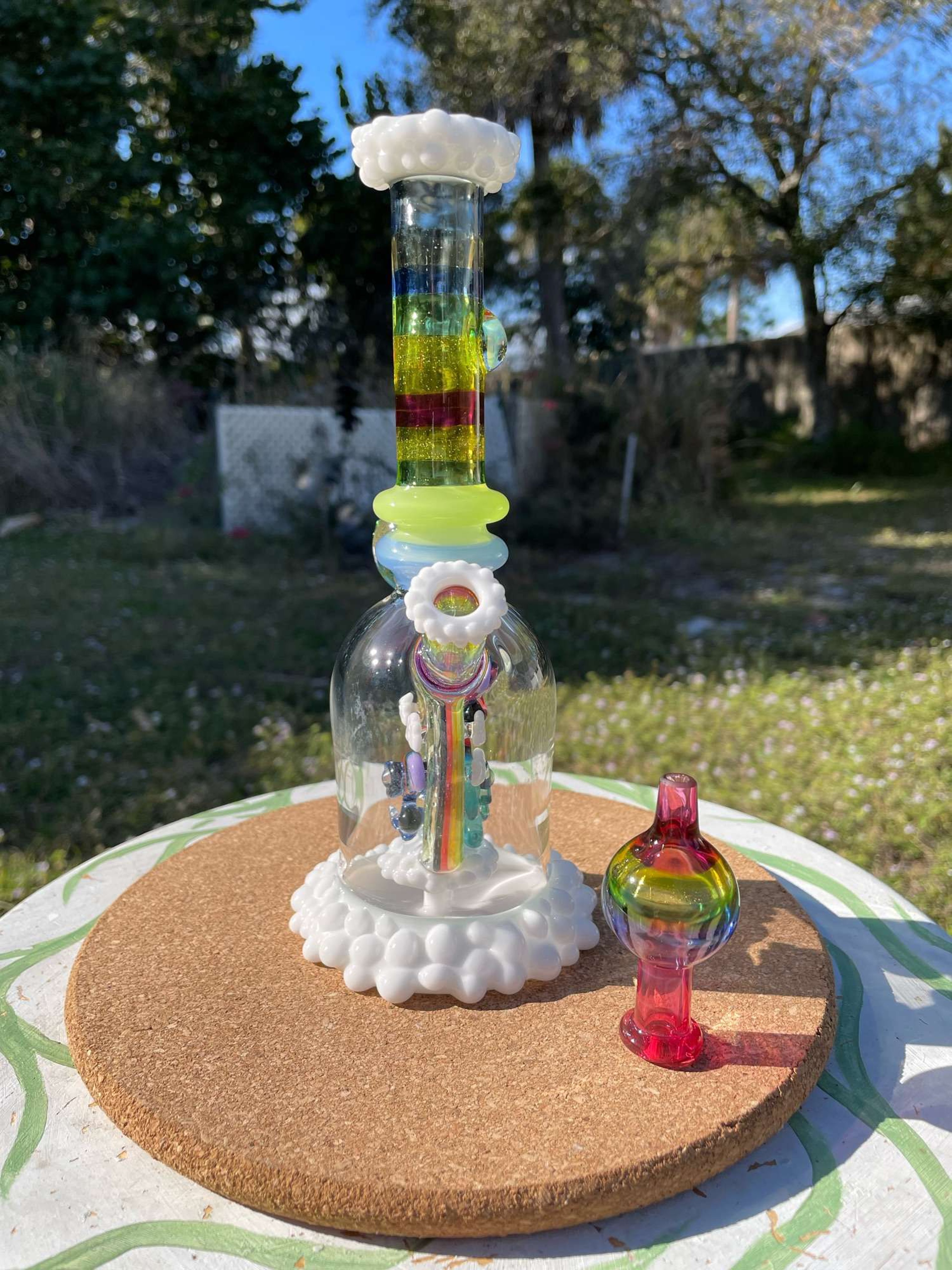 Rjglass rainbow cloud tube (10mm) image 0