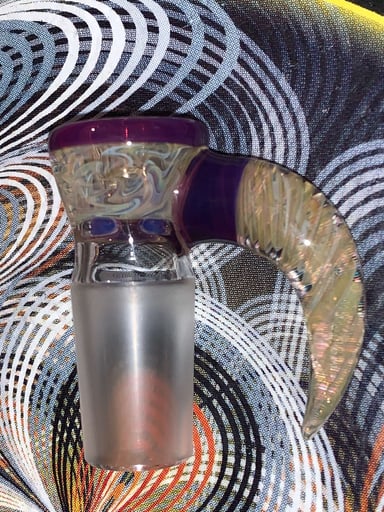 Preview pic of Kai brown Gold and silver fumed slide