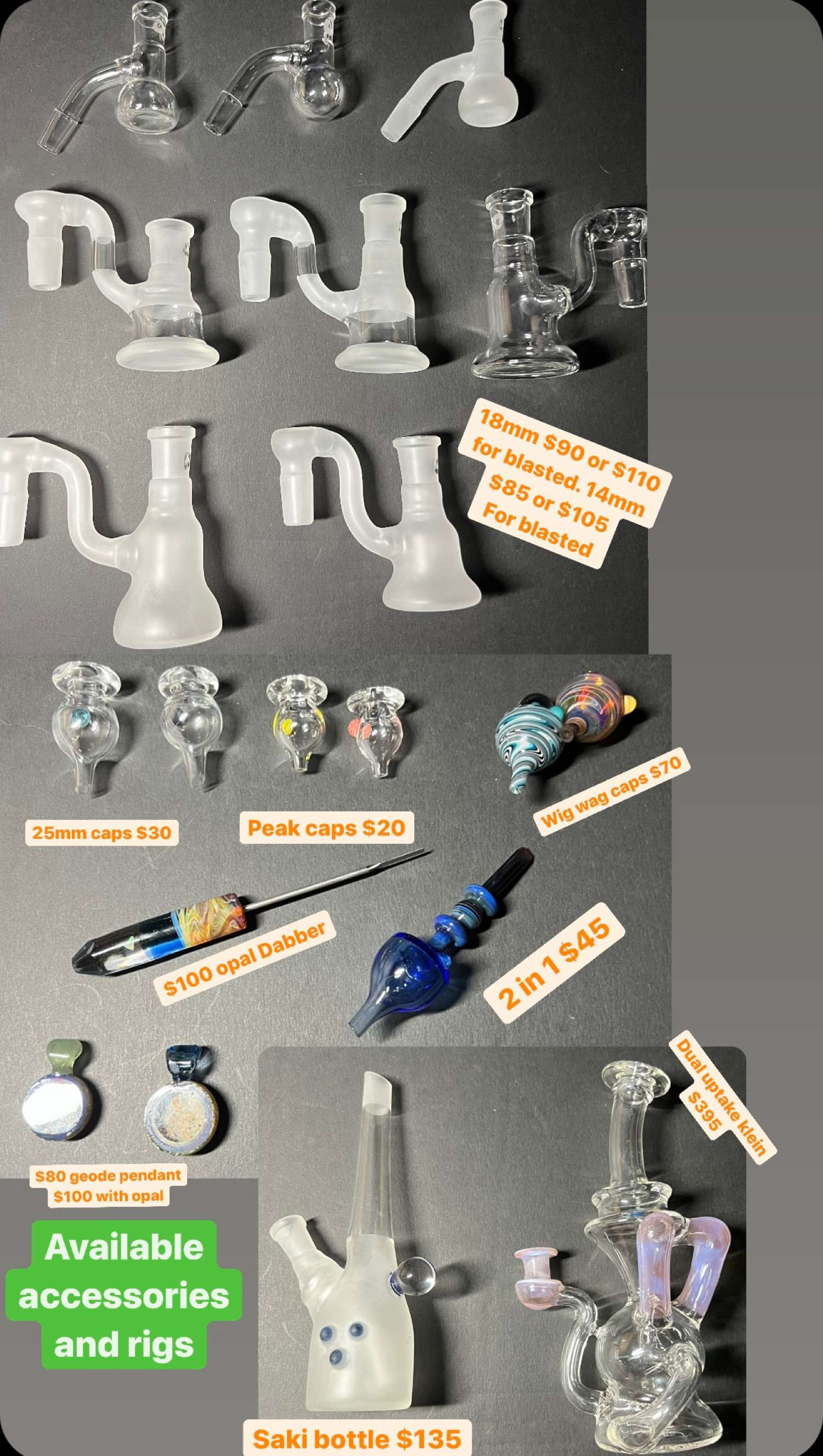 Available accessories and rigs. image 0