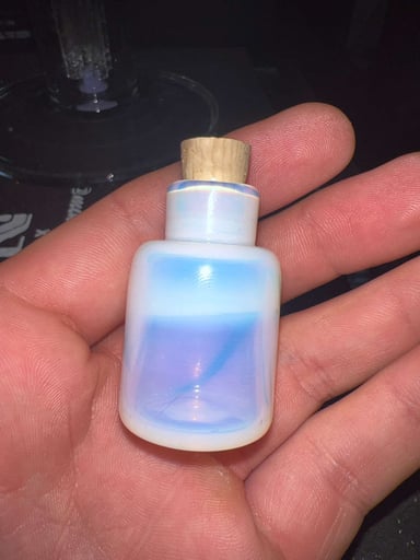 Preview pic of Moonstone Vial by Miagi Glass