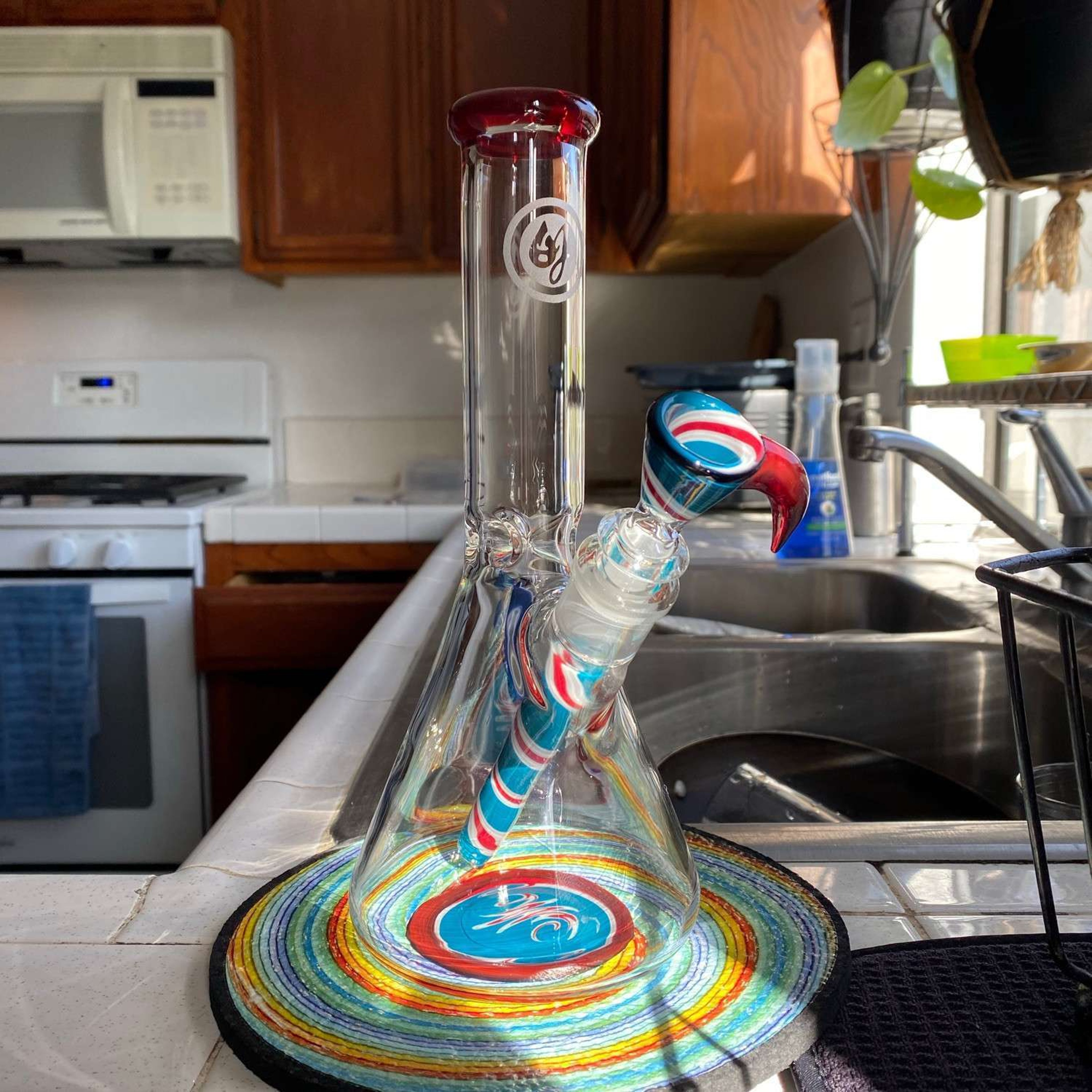 OJ Flame partially worked mini beaker image 0