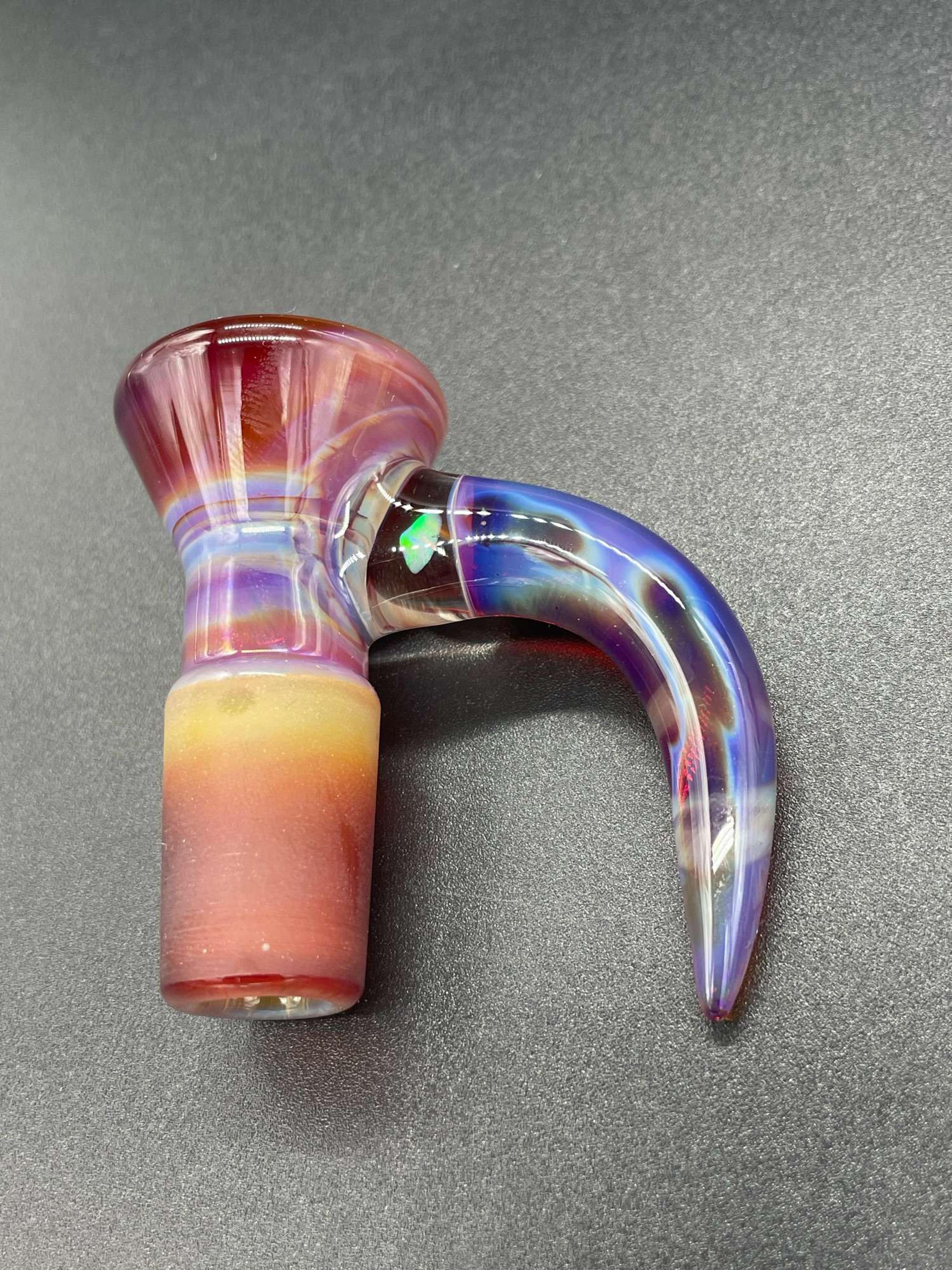 Preview pic of Fully Worked Amber Purple Jarred Bennett 18mm Slide