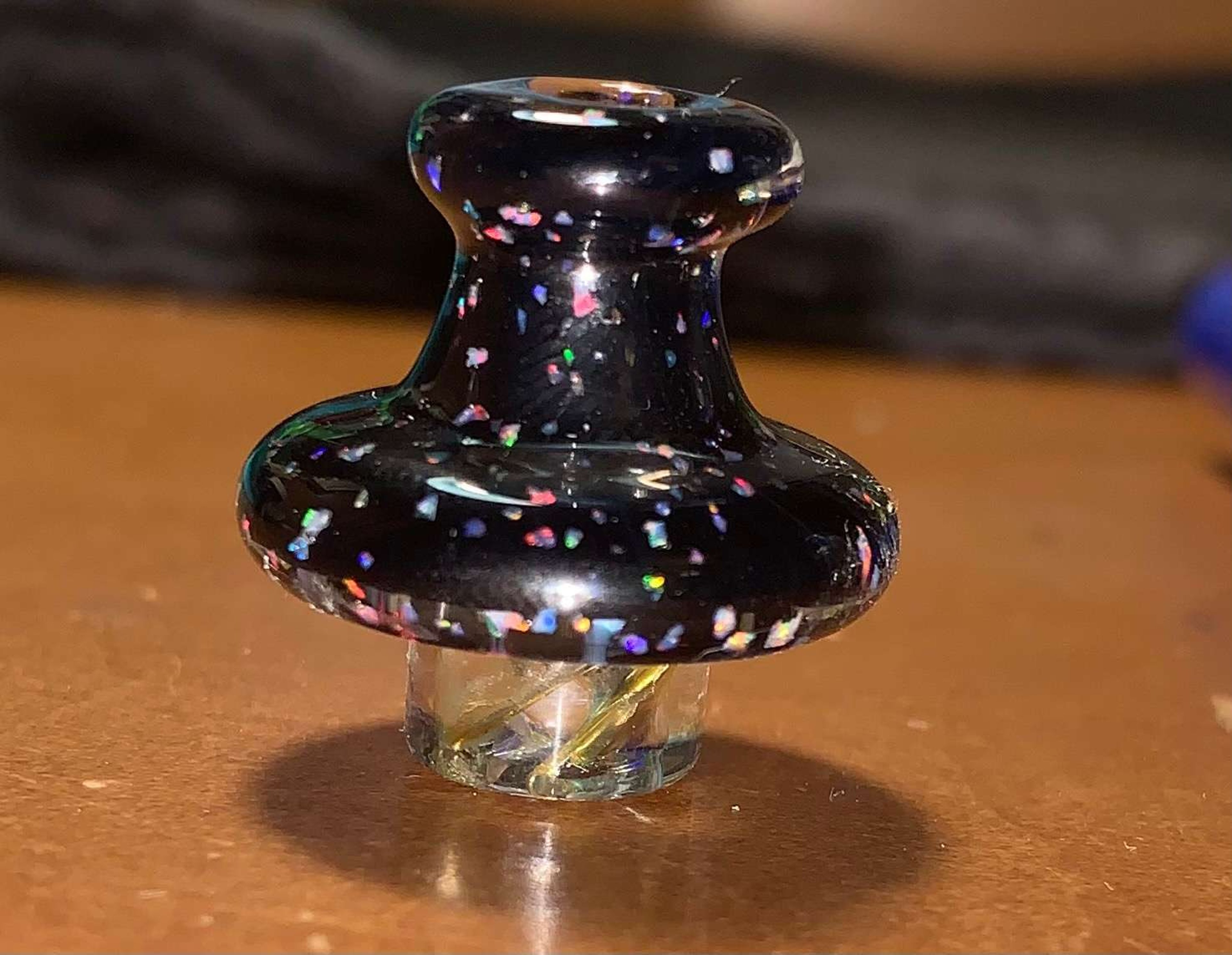 Puffco Peak black opal spinner cap image 0