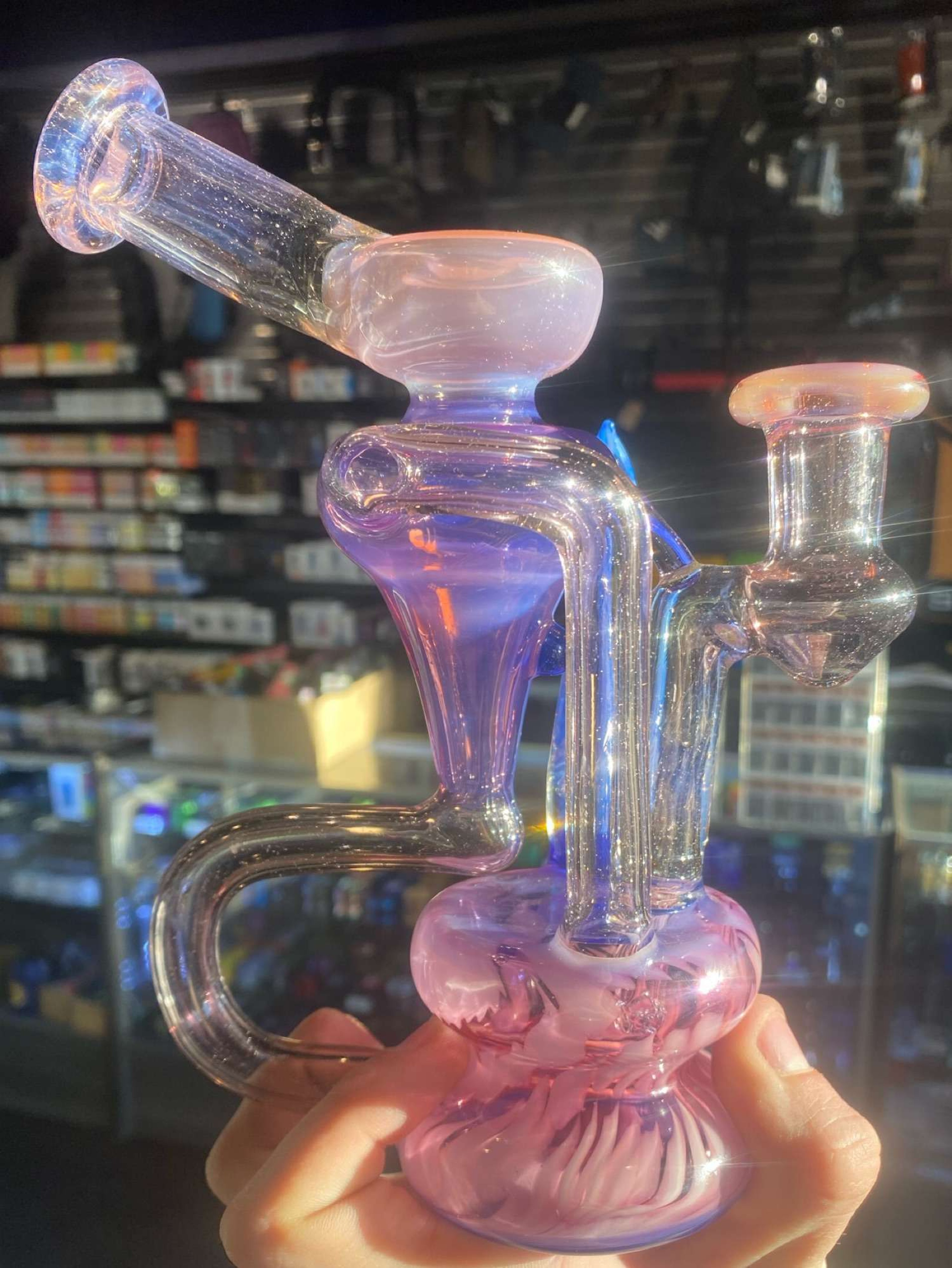 Gurn Glass 14mm Water Spinner Recycler image 0