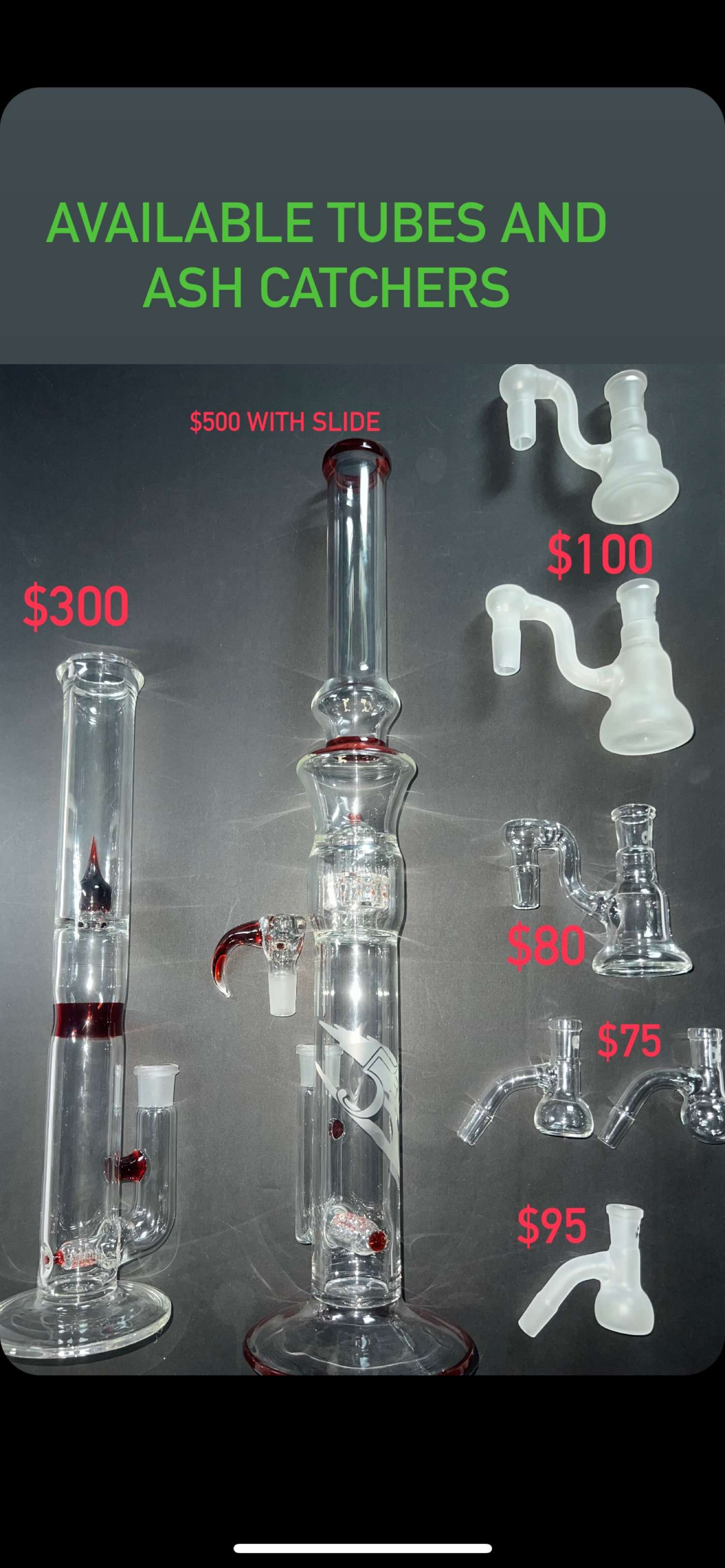 Available tubes and ash catchers image 0