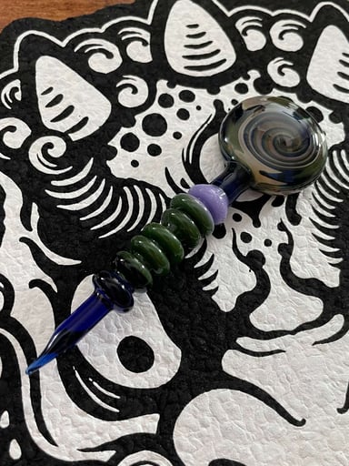 Preview pic of Undertow Glass Lollipop Dabber/Cap