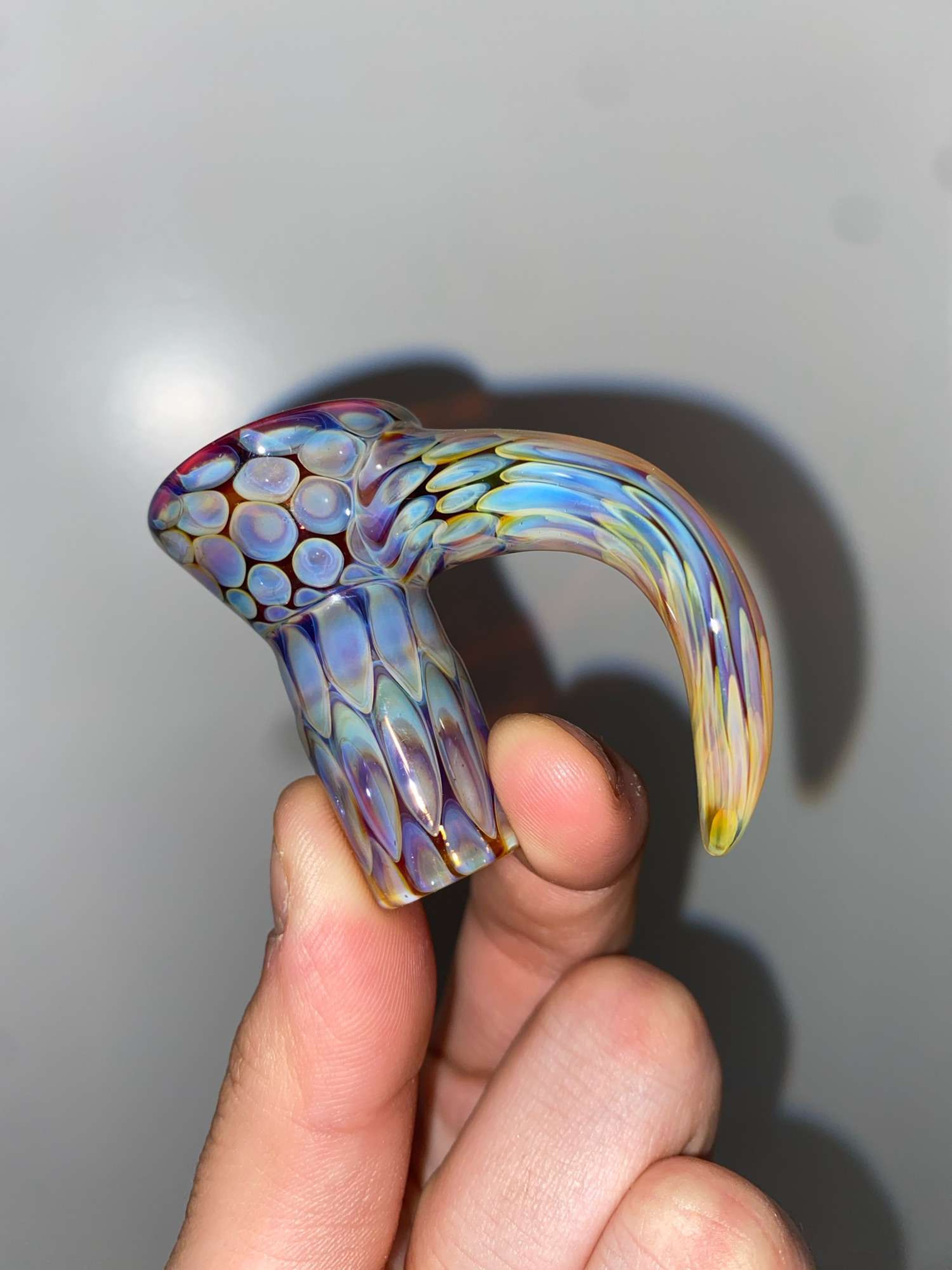 Preview pic of Amber Purple Honeycomb Welch Glass