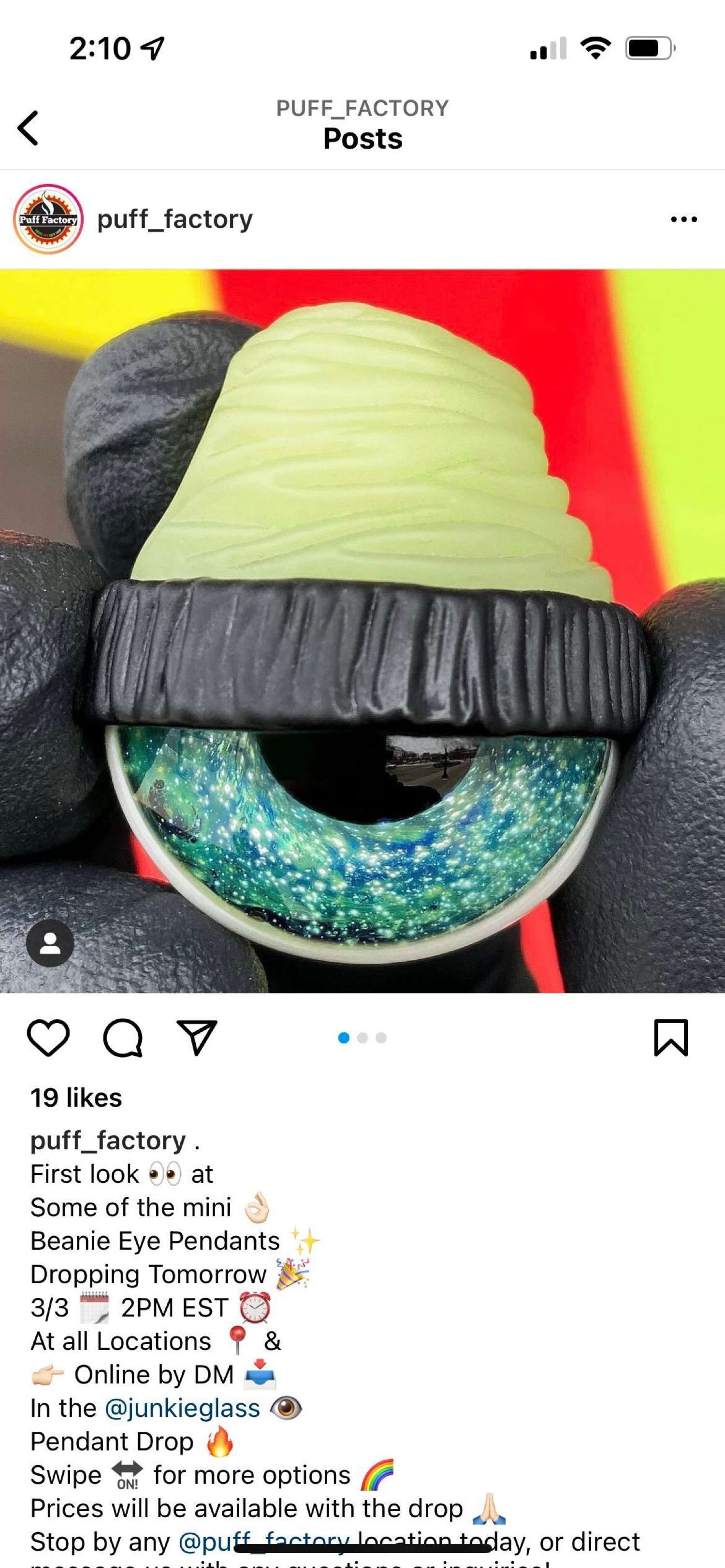 Junkie Glass Pendant image 0