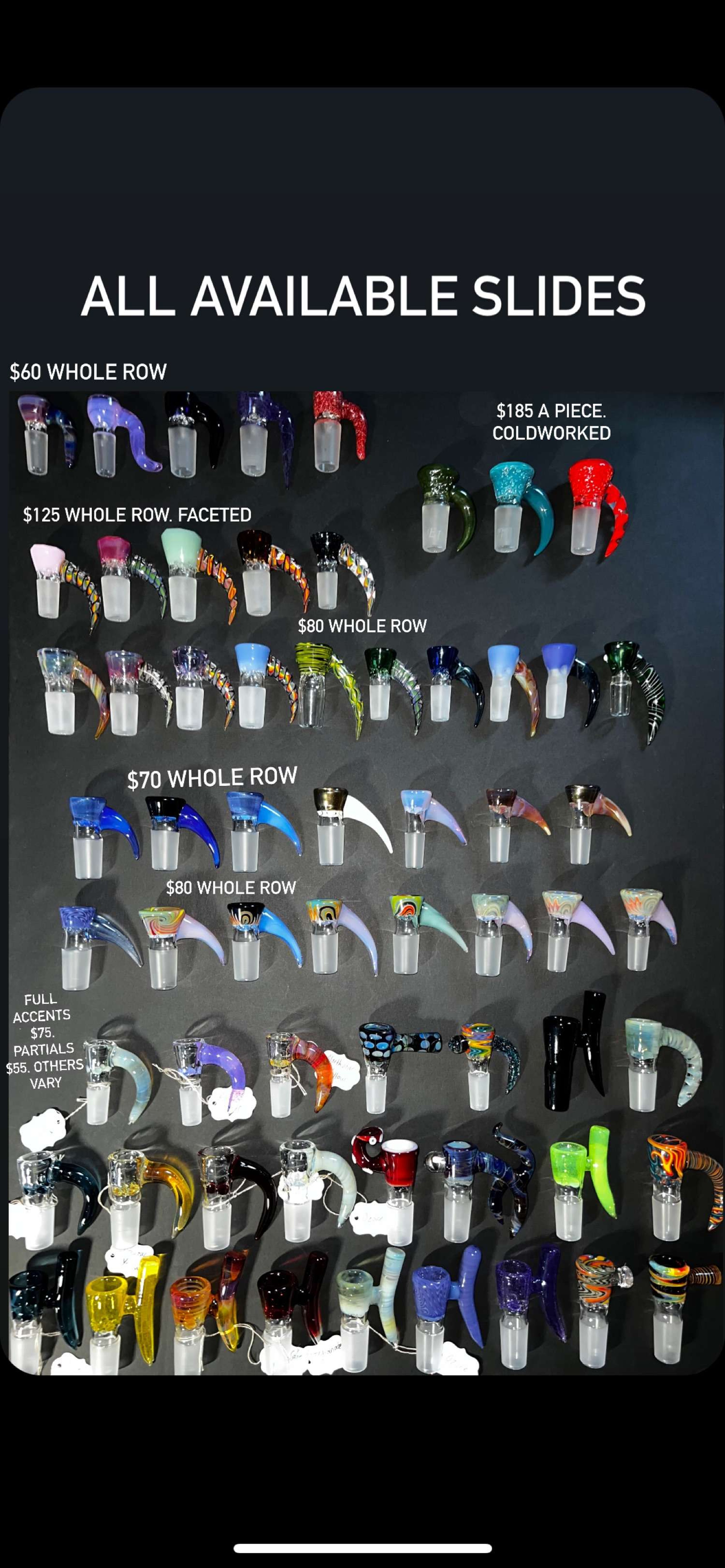 Available multi hole slides image 0