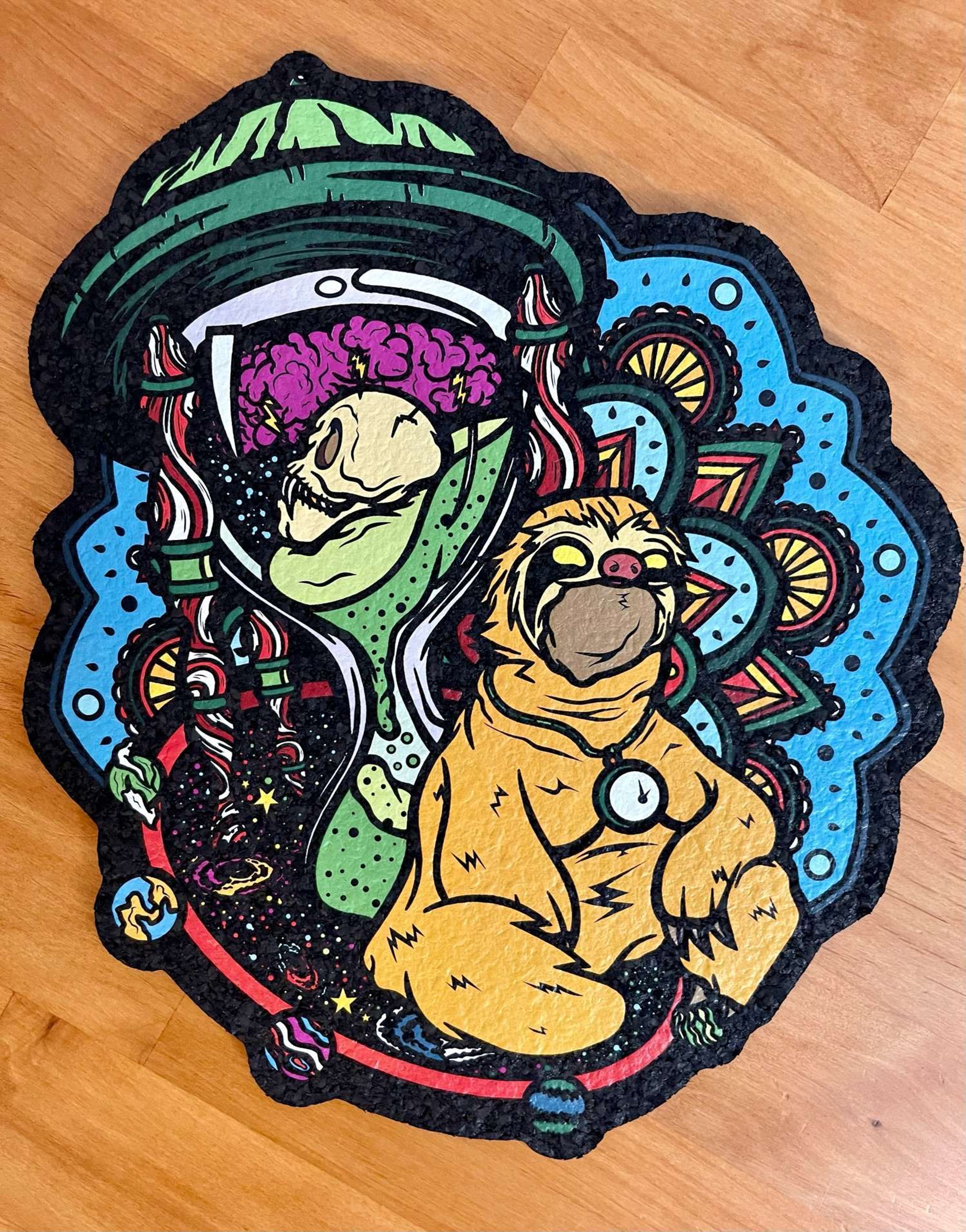 Preview pic of “Time Sloth” Moodmat by I Scream Art, Sold Out, Signed By Artist