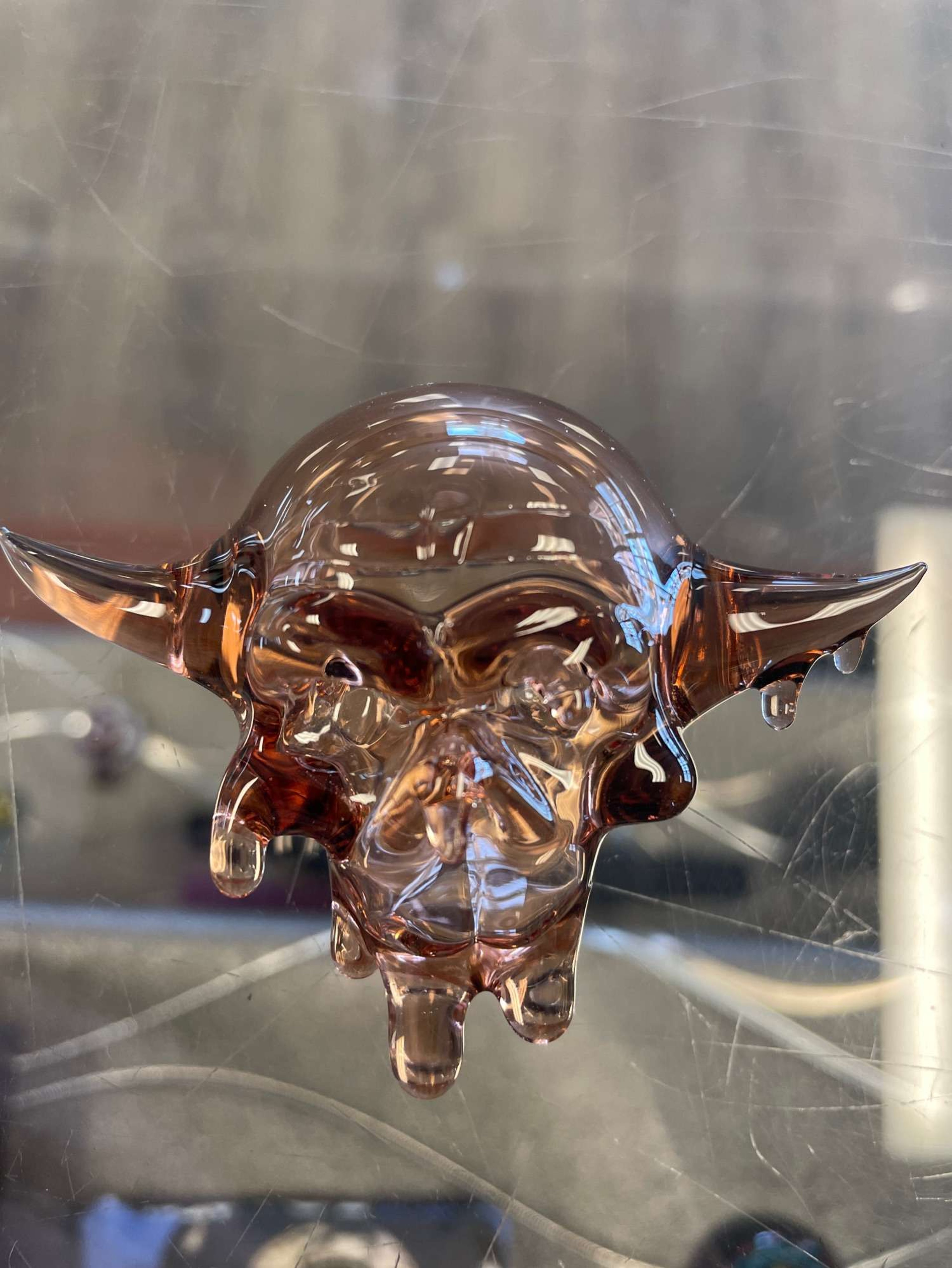 Grime Glass Skull Pendant image 0