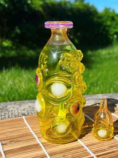 Preview pic of Heady soul jar by piratt glass 