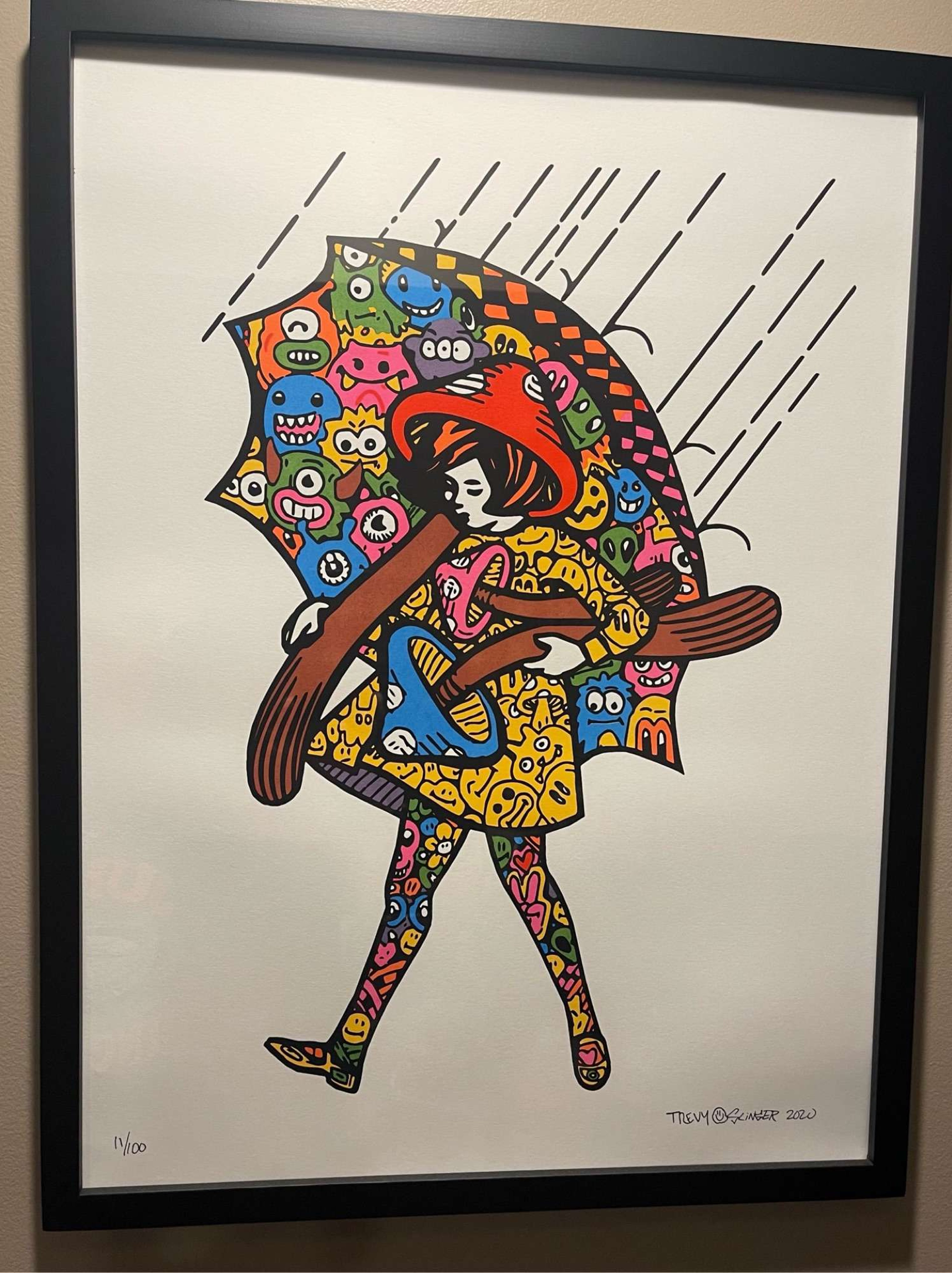 Trevy x Slinger Framed Print image 0