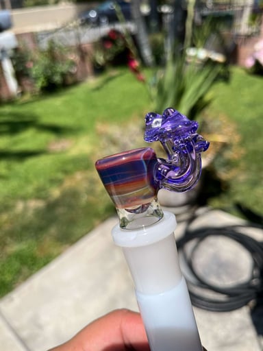 Preview pic of Amber purple Venom mushroom slide 