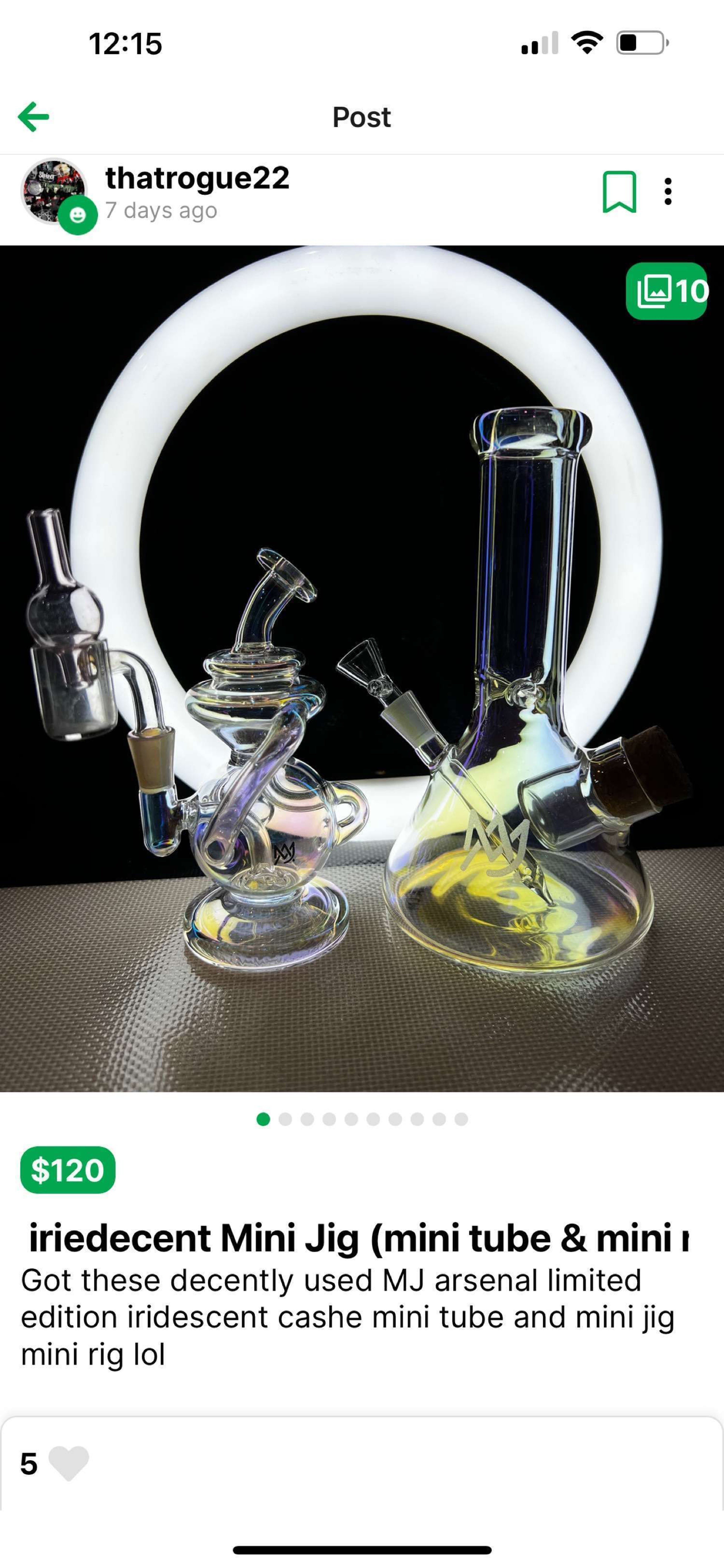 Trade for drycatch? Limited Ed Iridescent mj arsenal cache and mini jig image 0