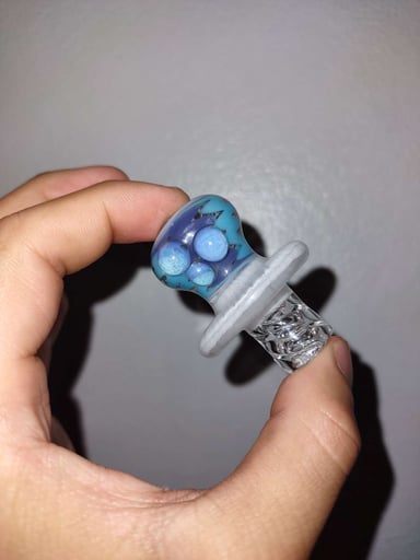 Preview pic of Fire and Ice WigWag spinner Cap and pearls