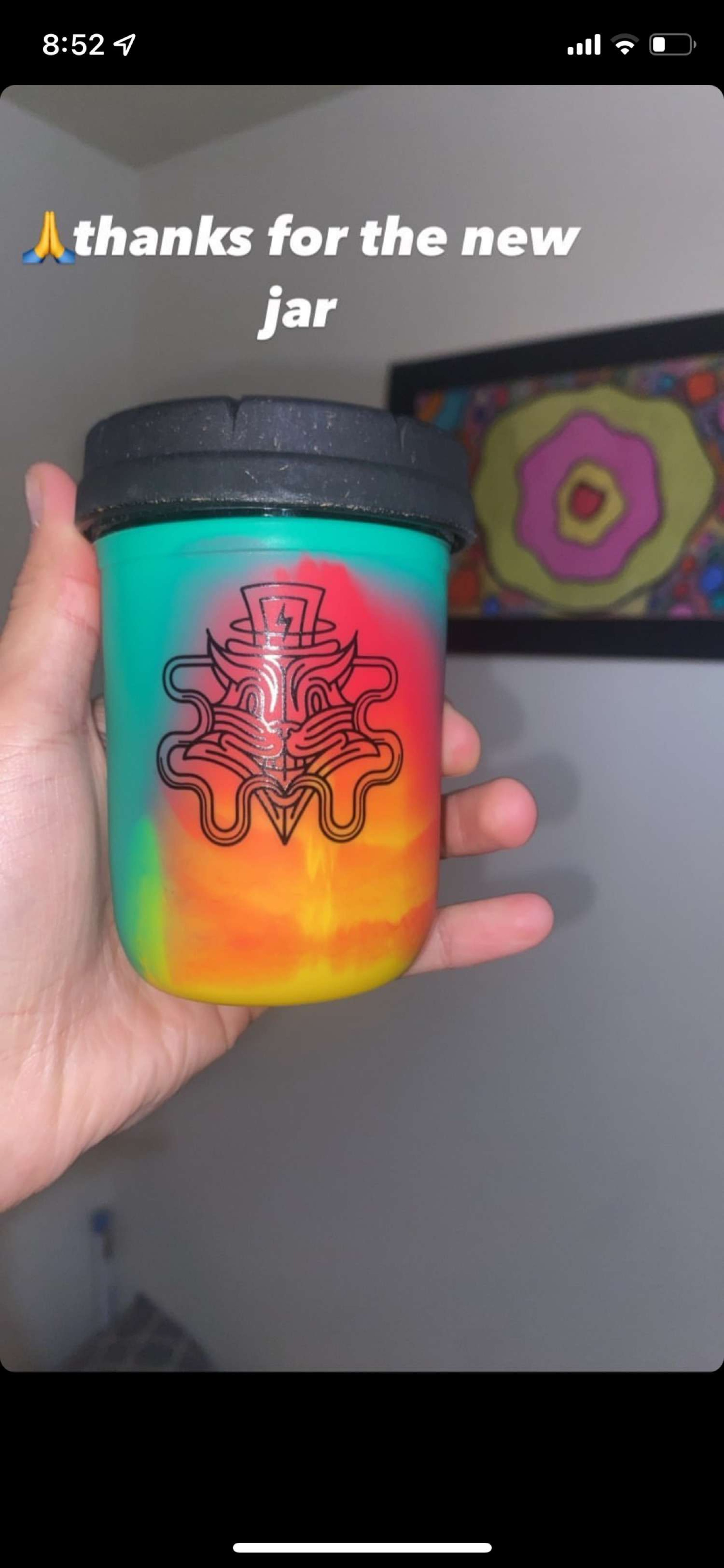 Preview pic of Cosmic Tie Dye RESTASH jar 