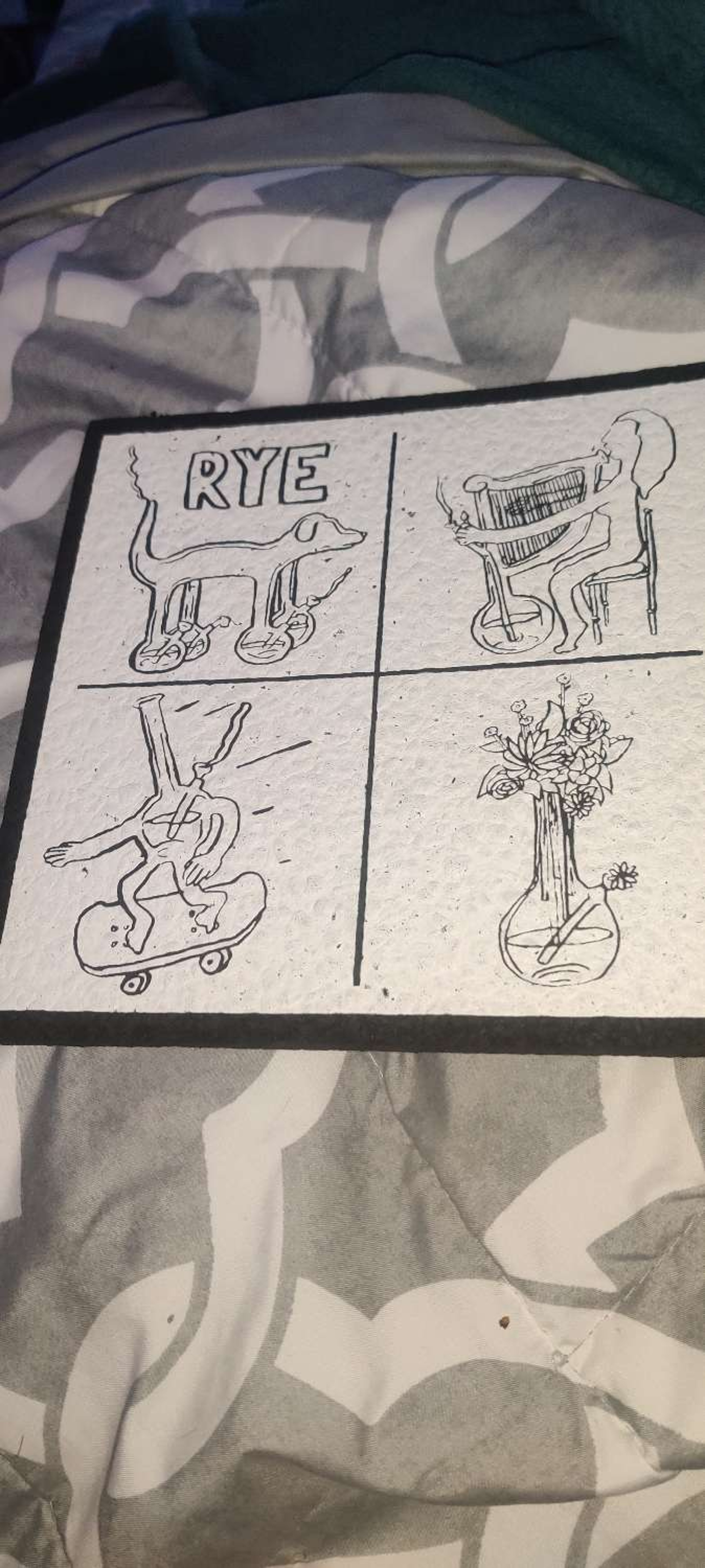 Rye glass dab mat super rare image 0