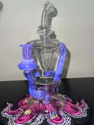 Preview pic of Gentry Glass Recycler in Pink Slyme