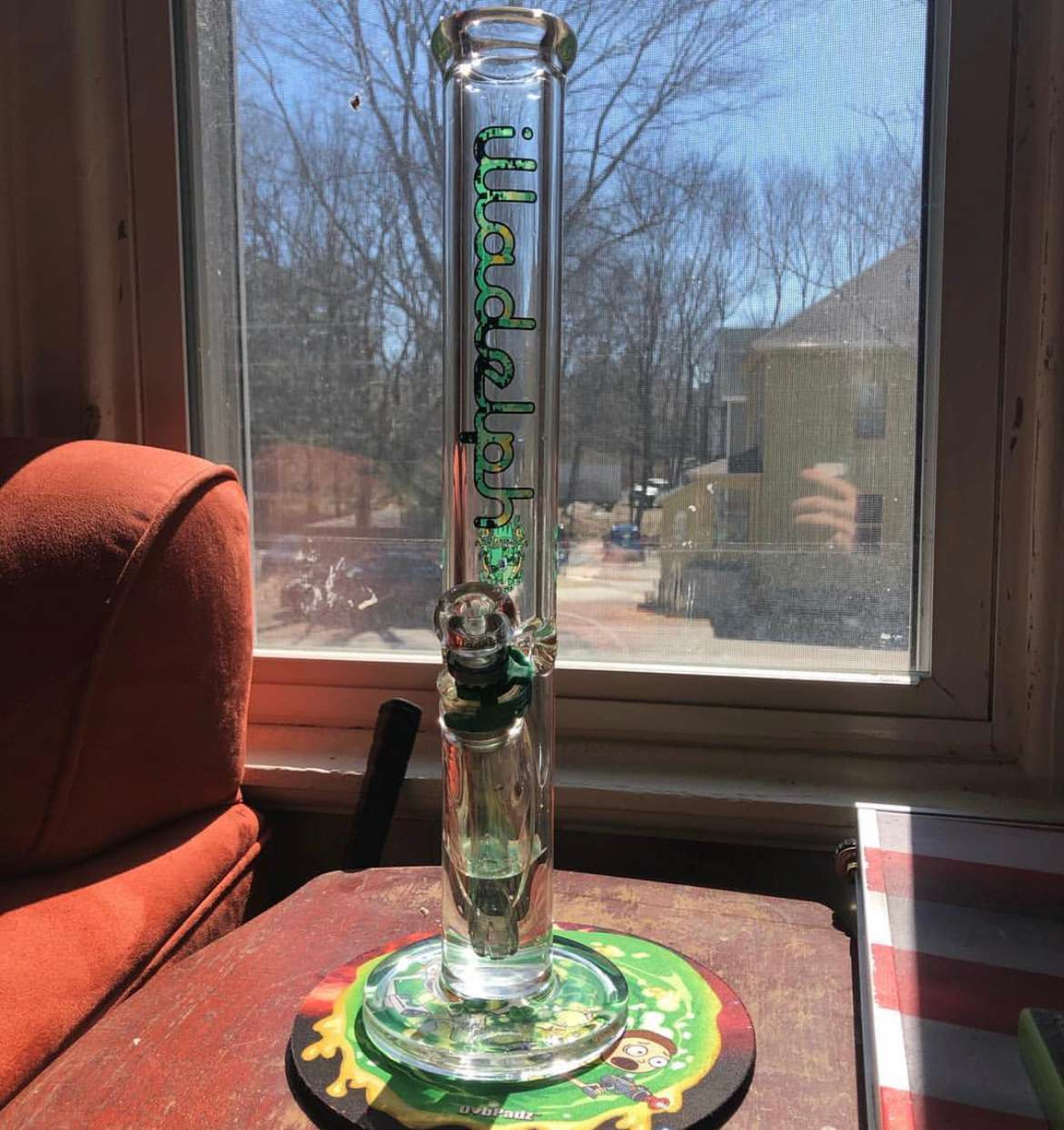 Illadelph straight tube bong image 0