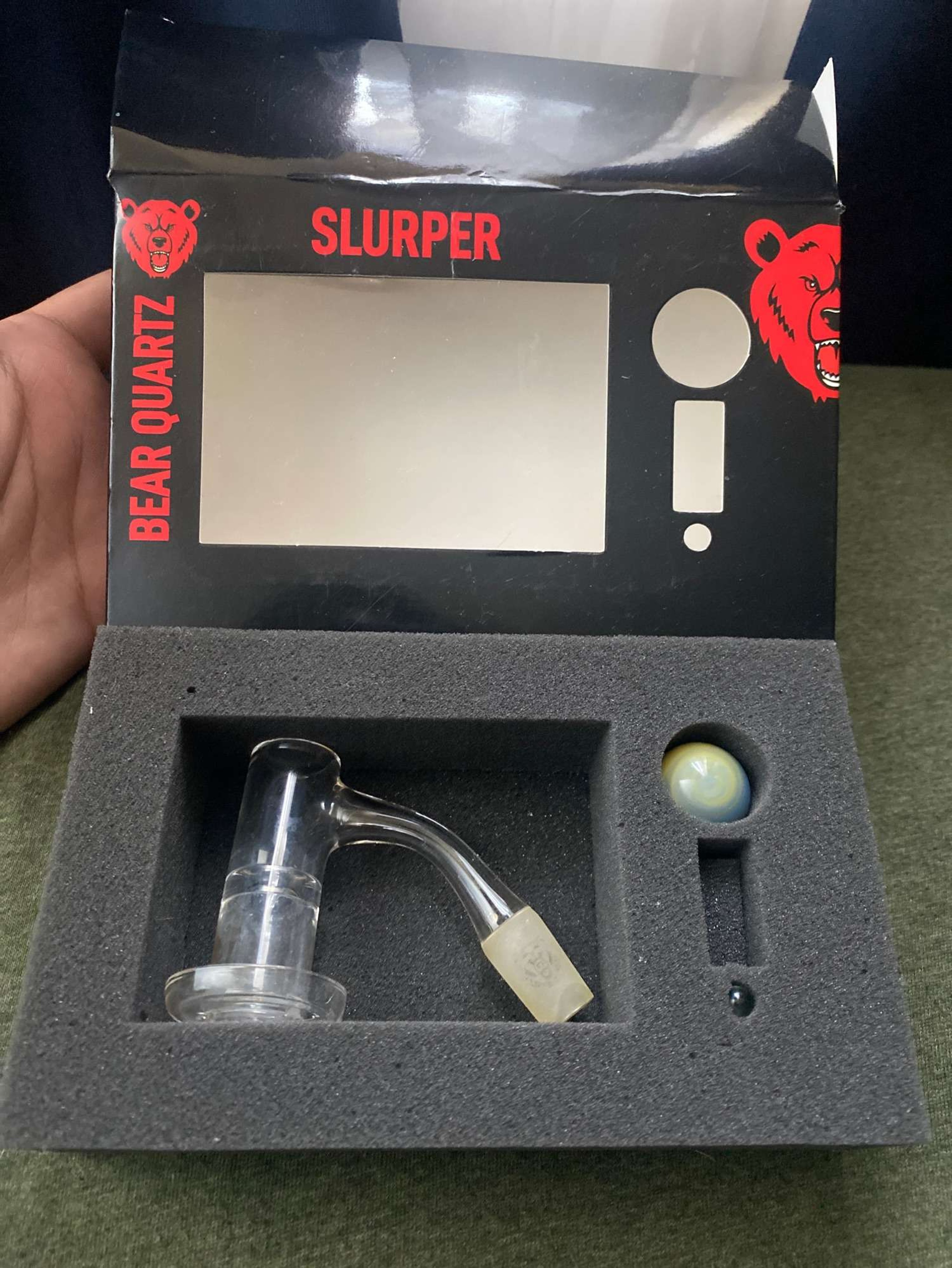 Bear Quartz Terp Slurper 14 Male 45 Degree image 0