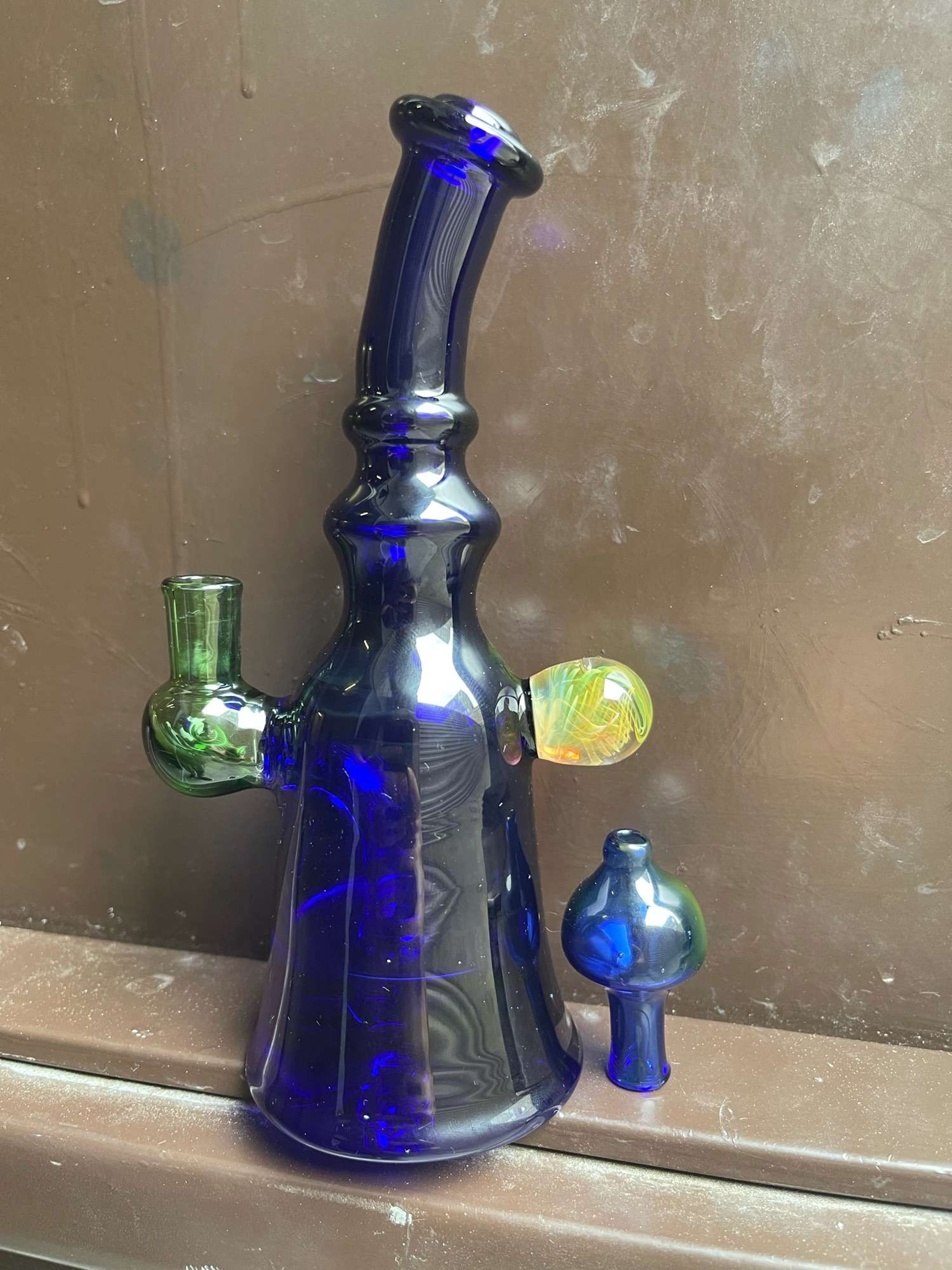 Preview pic of Cobalt jammer with green joint and silver fume mib!