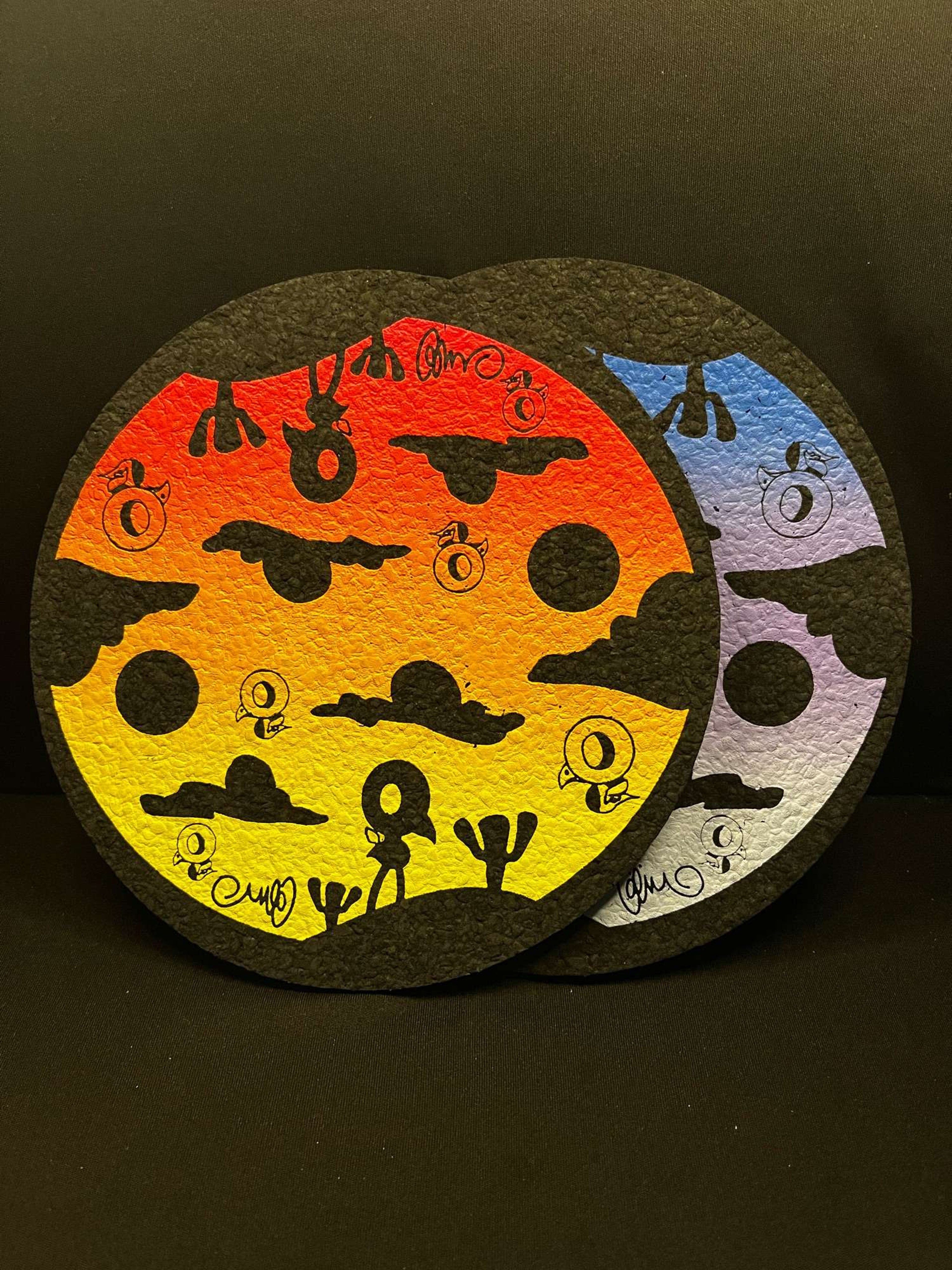 Preview pic of Calmbo x Moodmats 8” Coaster Set