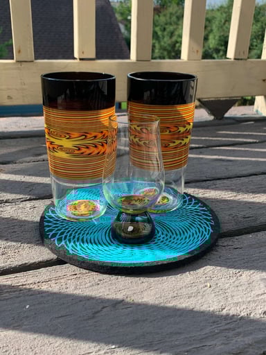 Preview pic of Rickert Pint Glasses and Whiskey Glass Set