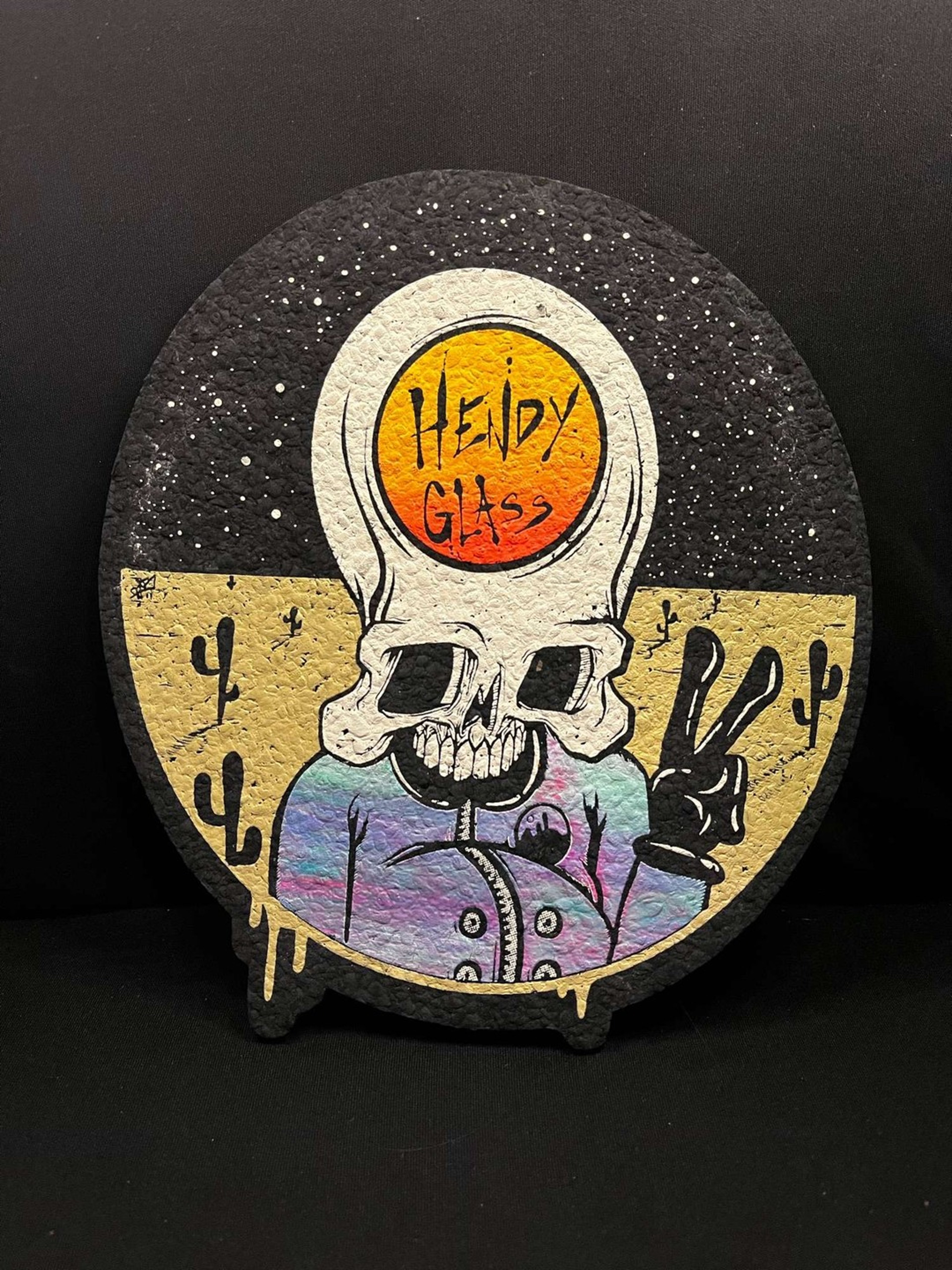 Preview pic of RARE Hendy Glass x Aaron Brooks x Moodmats 8” Coaster Mat