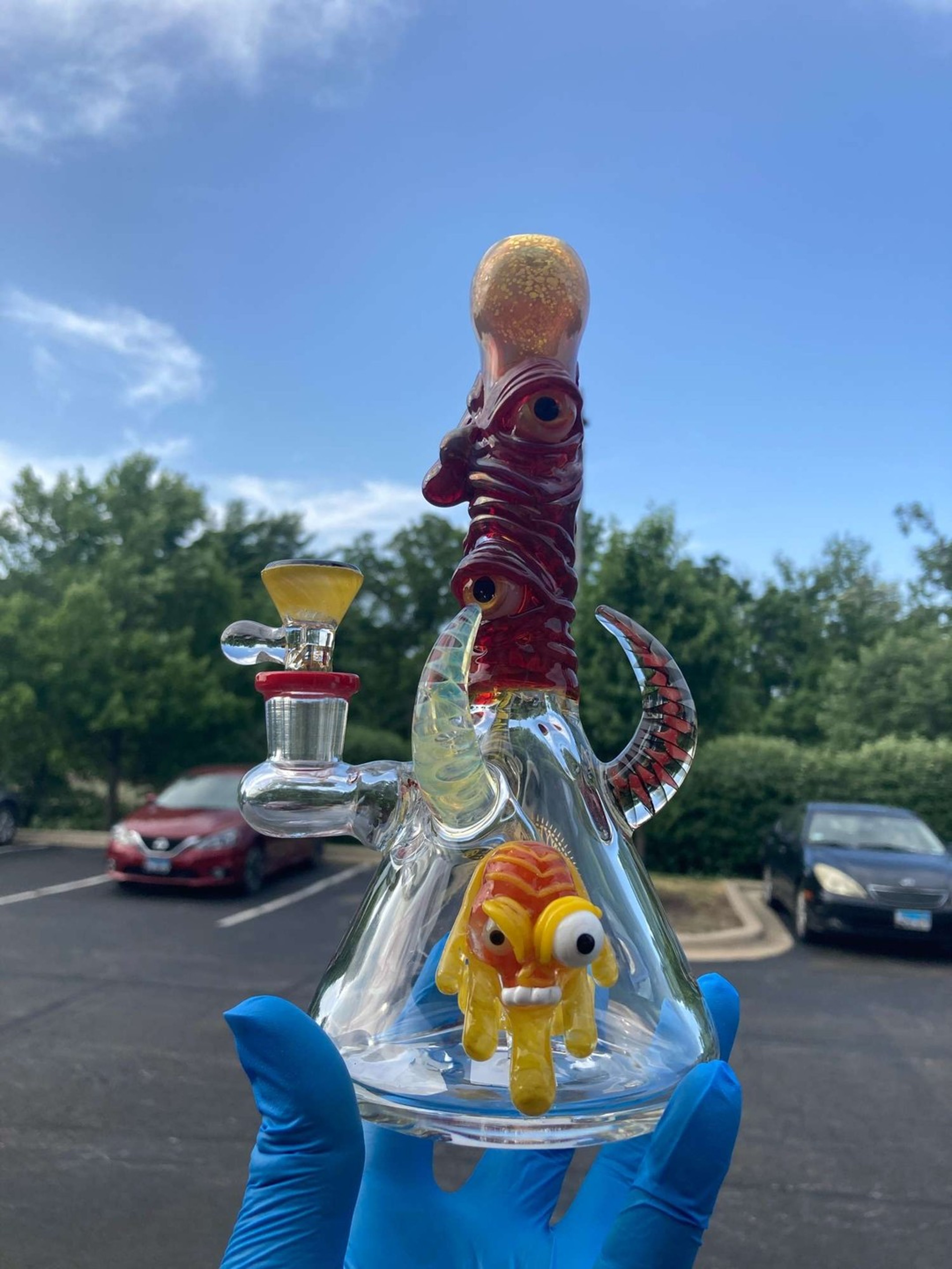 Preview pic of Monster eye rig tattoo glass 