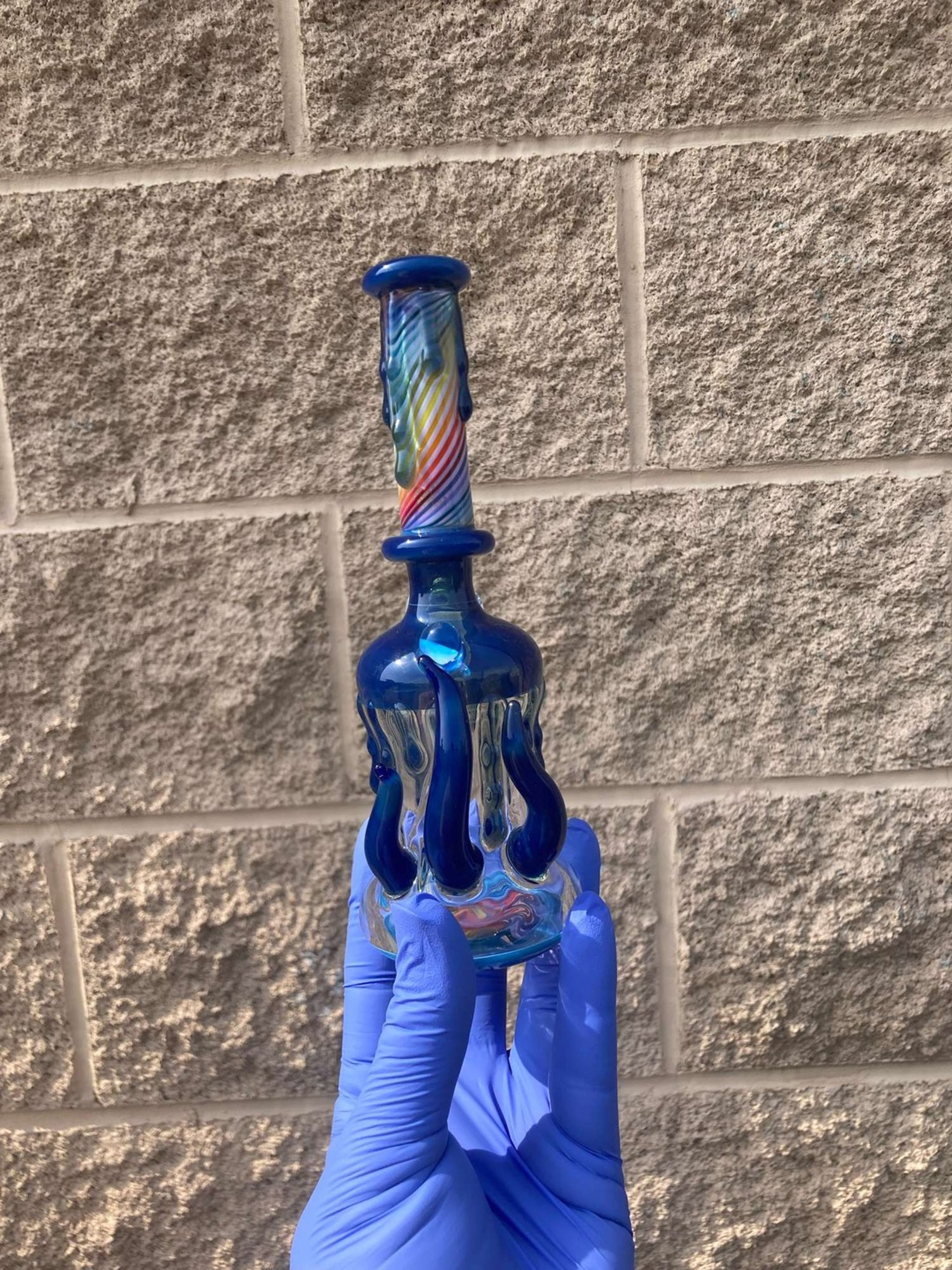 Preview pic of Blue rainbow Drippy rig 