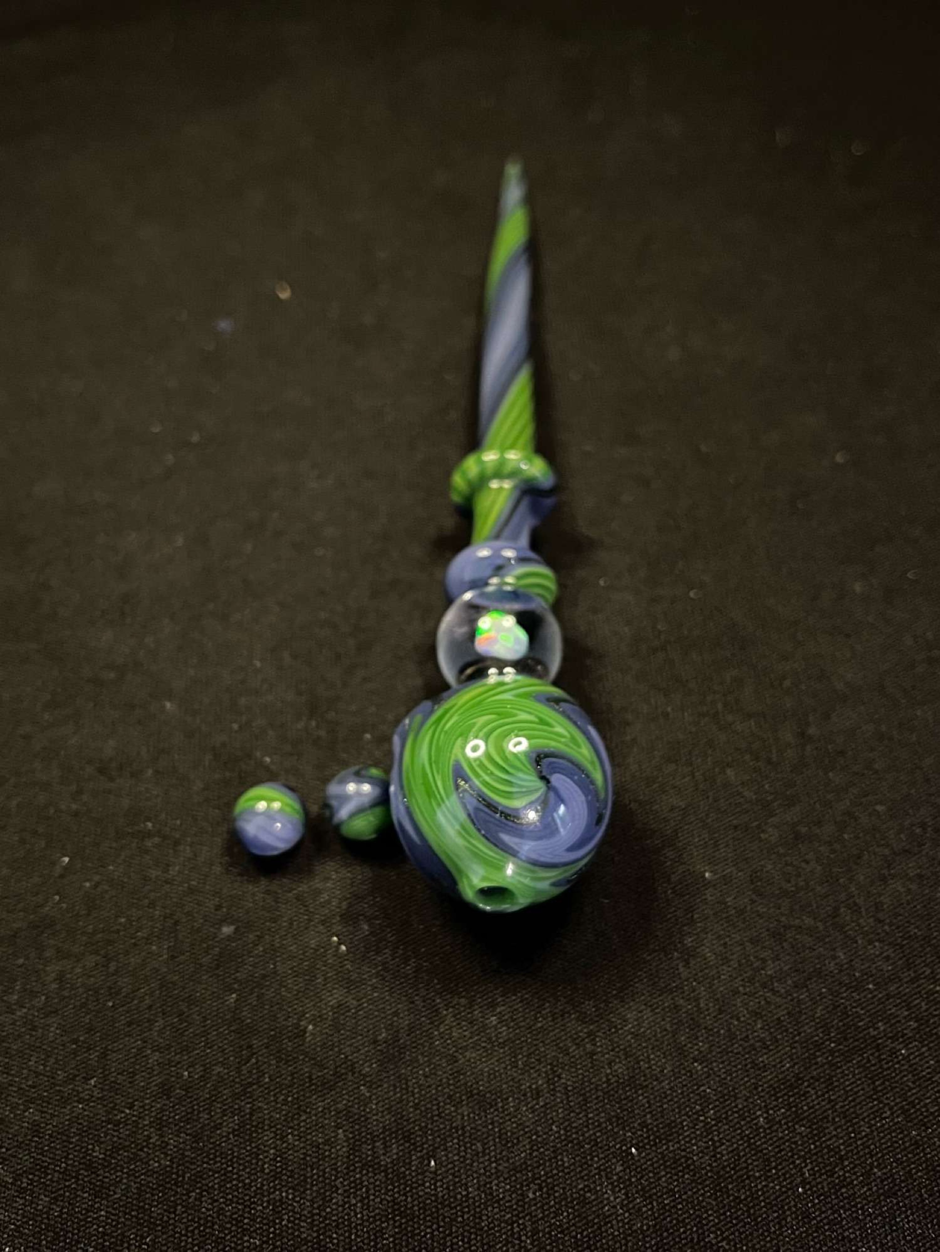 Dabber & Bubble Cap Combo w/ Opal and Matching Pearls image 0