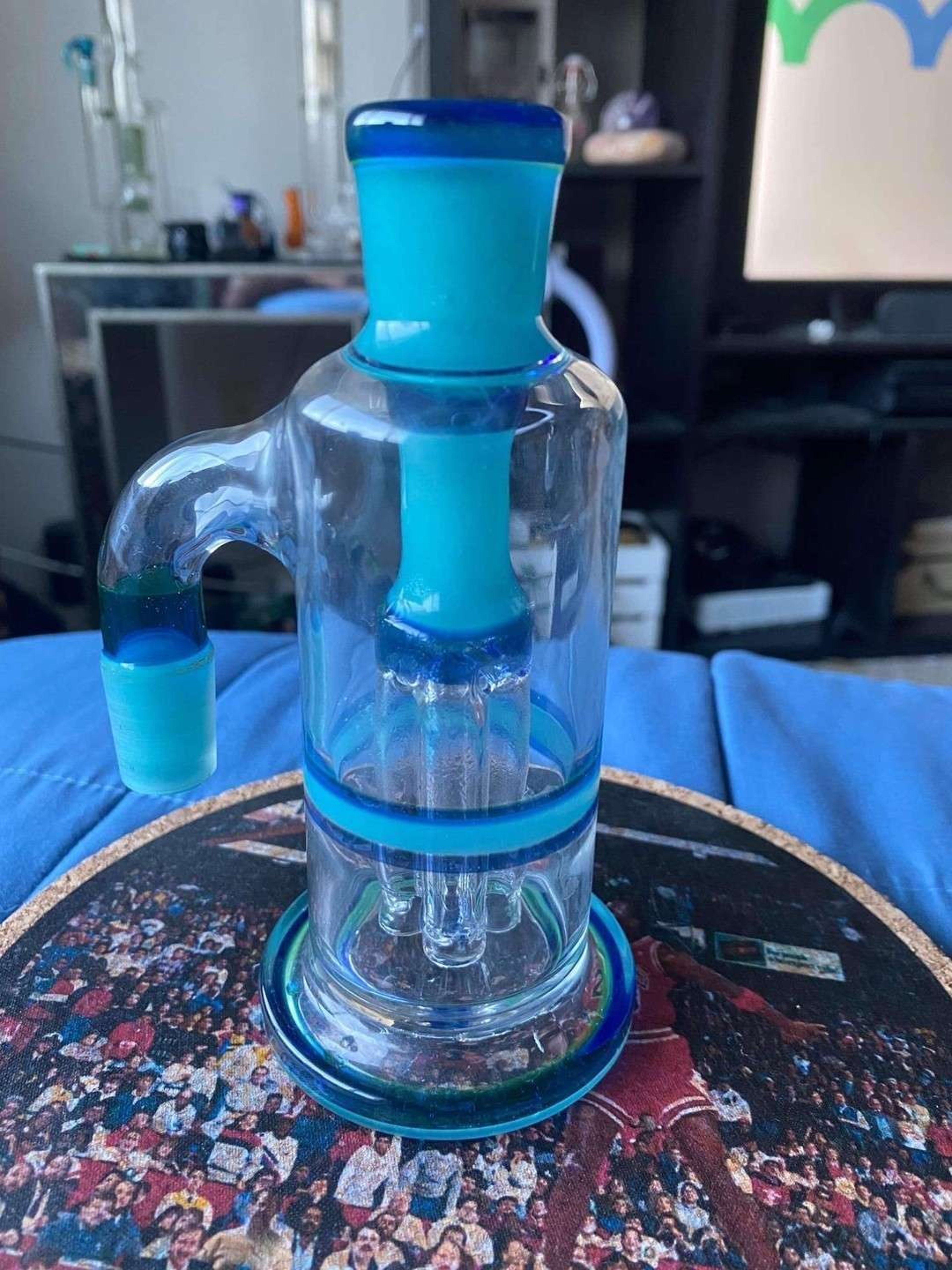 Preview pic of Custom Fully Worked 4-arm wet Ash Catcher