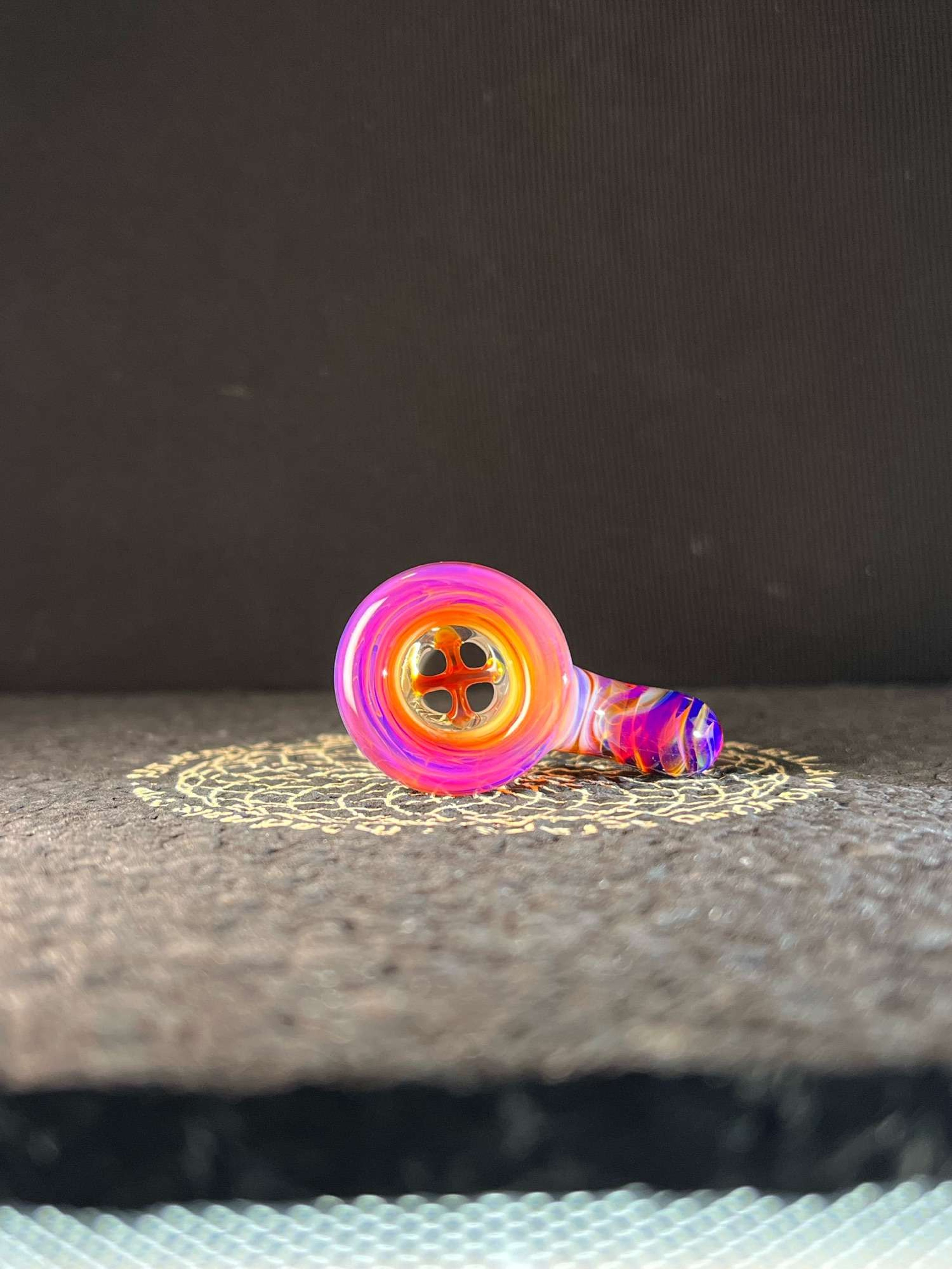 Preview pic of 18mm Amber Purple 4 hole slide 